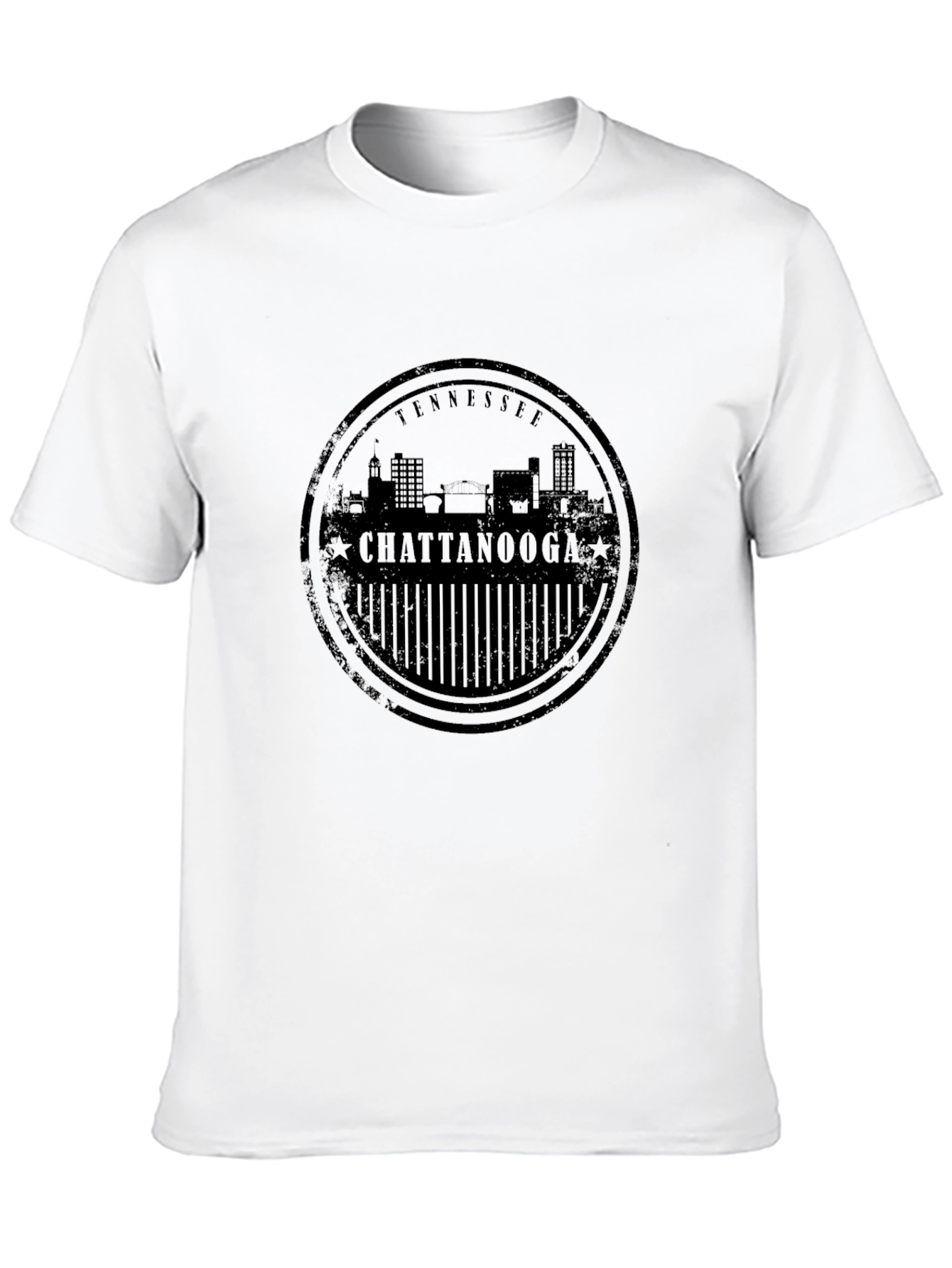 Chattanooga Tennessee Skyline Black T-Shirt