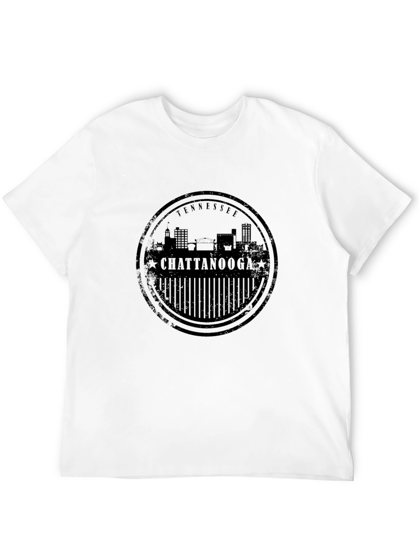 Chattanooga Tennessee Skyline Black T-Shirt