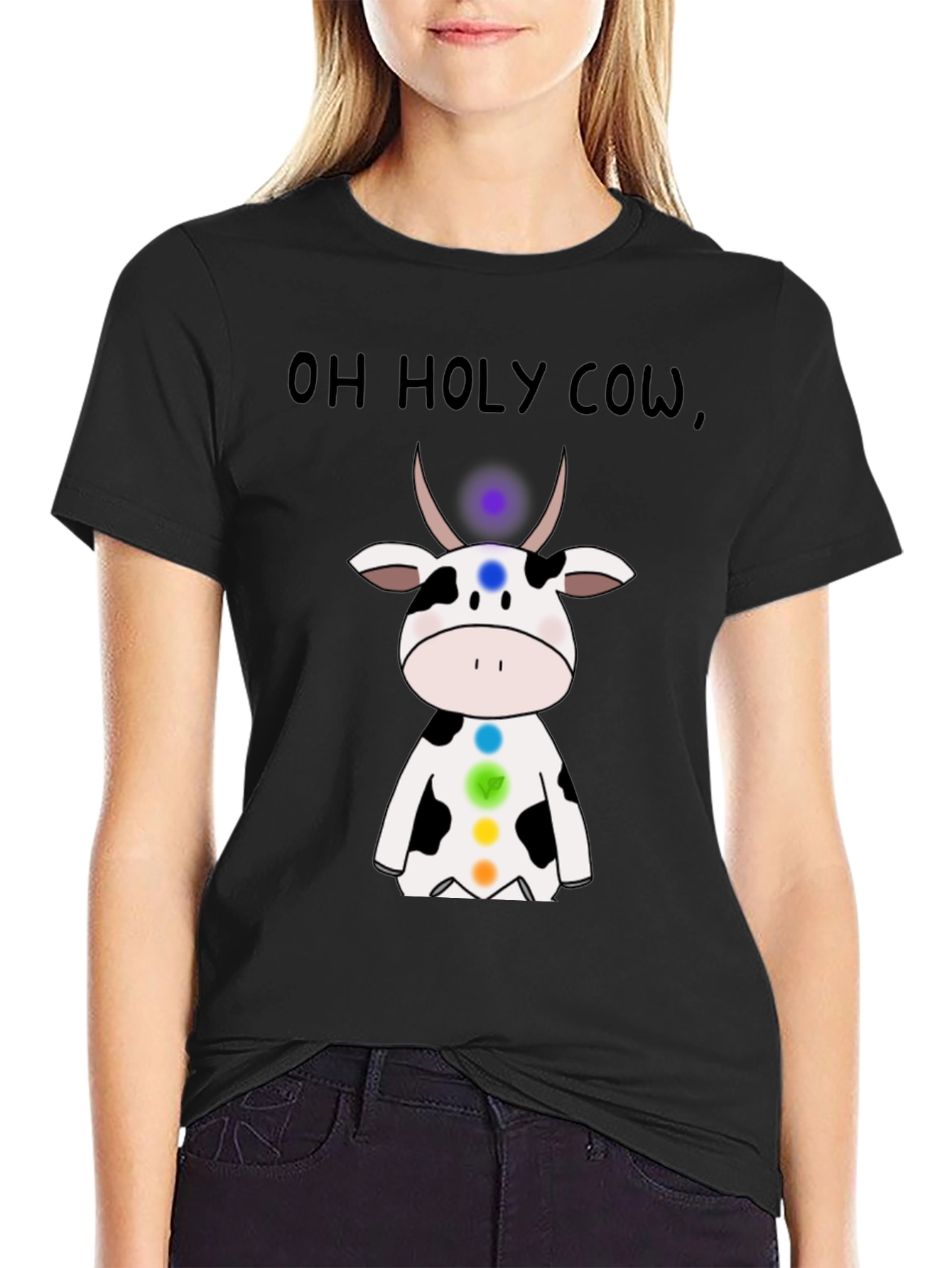 Oh Holy Cow Chakra T-Shirt - Spiritual Comfort