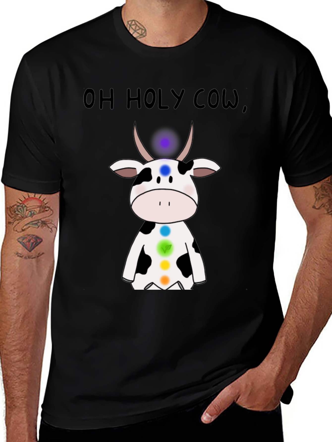 Oh Holy Cow Chakra T-Shirt - Spiritual Comfort