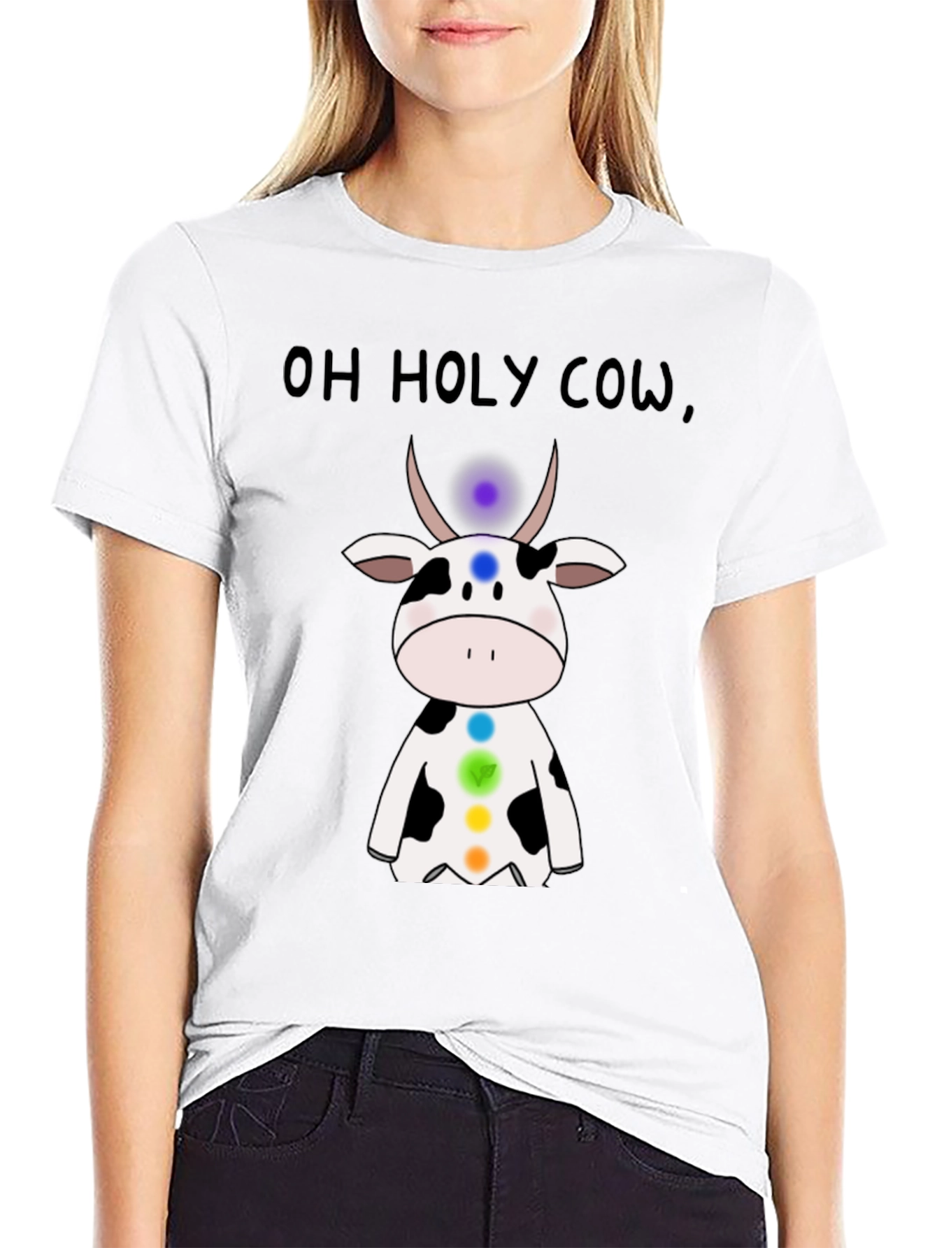 Oh Holy Cow Chakra T-Shirt - Spiritual Comfort