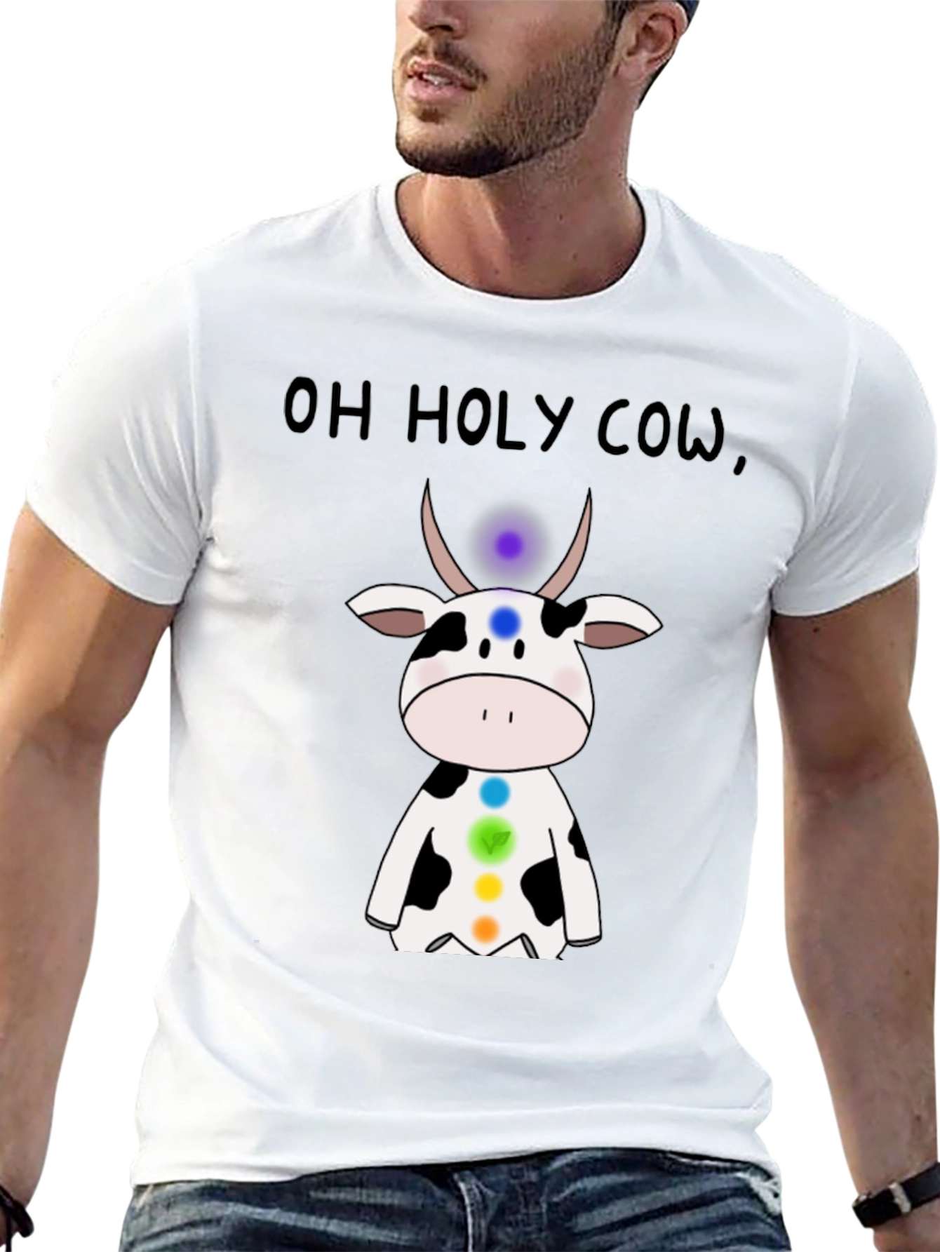 Oh Holy Cow Chakra T-Shirt - Spiritual Comfort