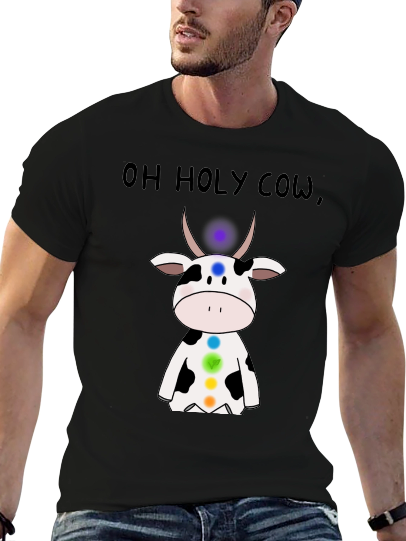 Oh Holy Cow Chakra T-Shirt - Spiritual Comfort