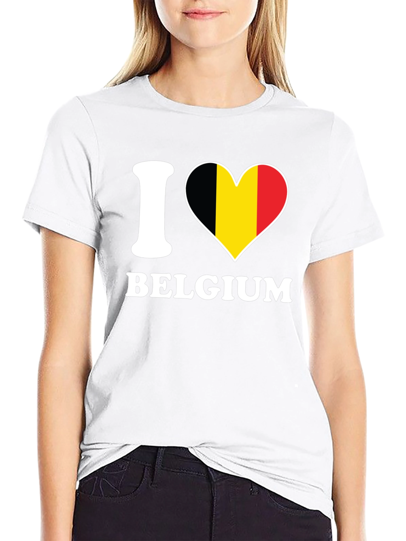 I Love Belgium Flag T-Shirt