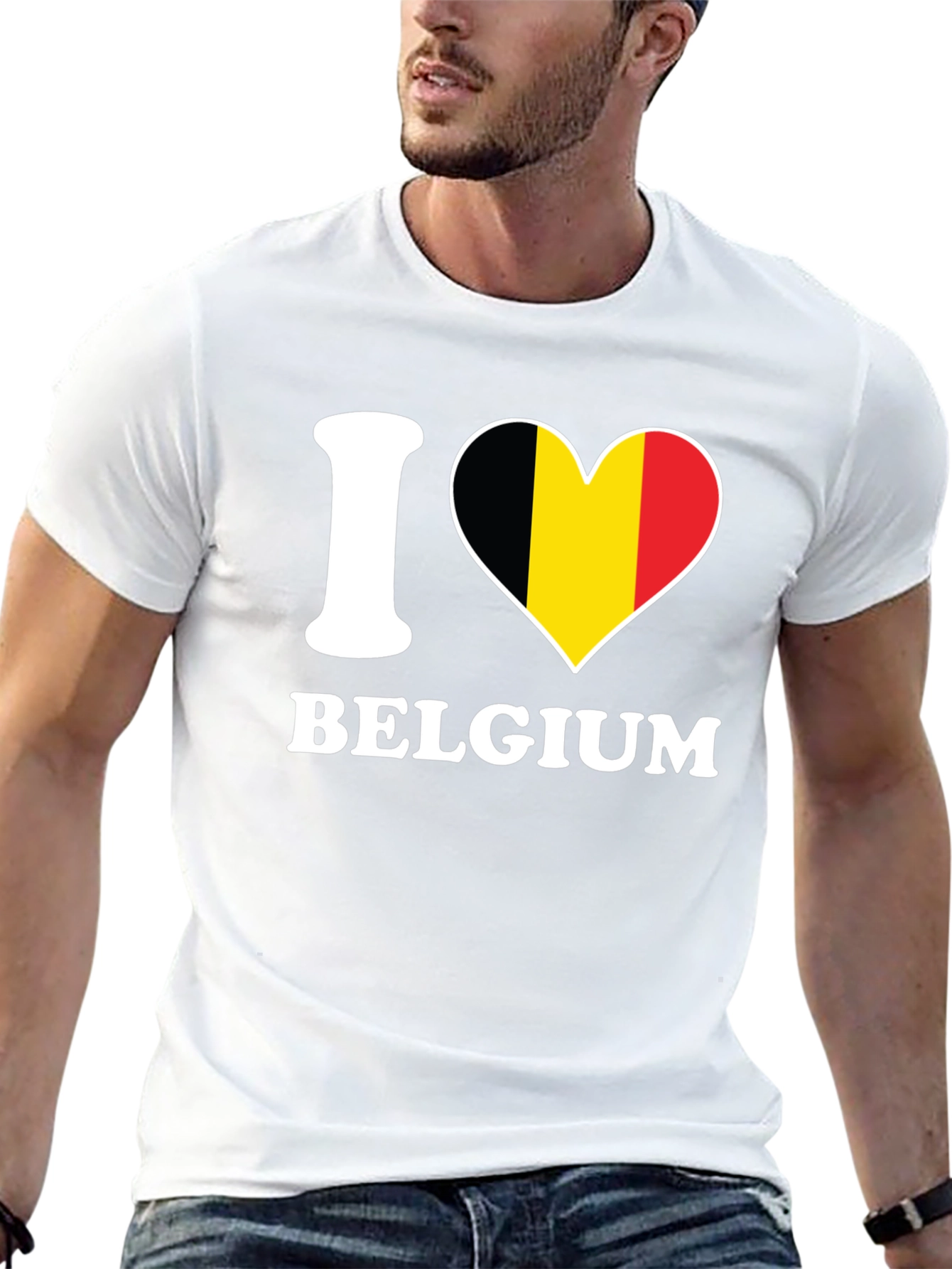 I Love Belgium Flag T-Shirt