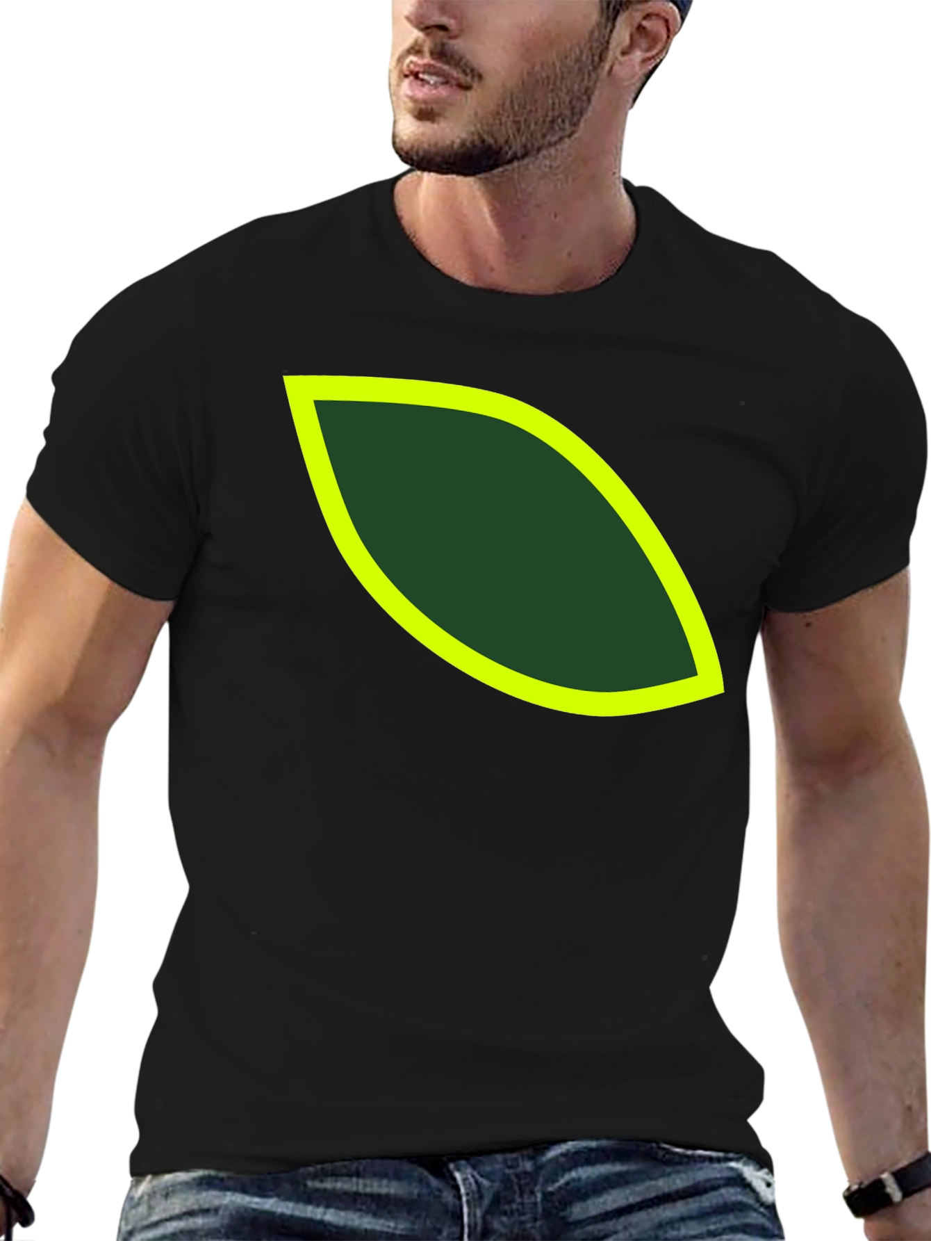 Eye-Catching Graphic Tee - Black Casual Shirt