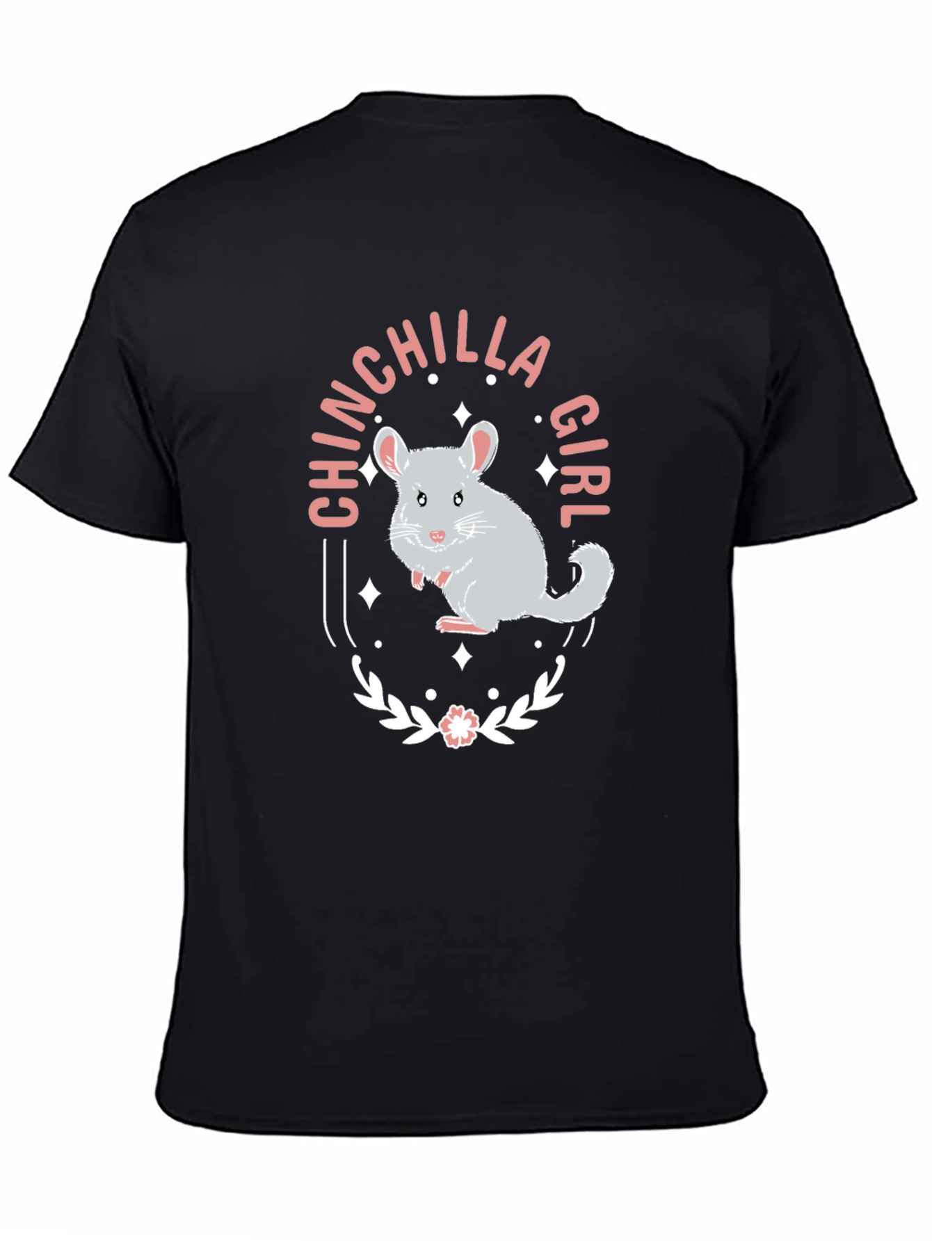 Chinchilla Girl Graphic Tee - Cute Animal Lover Shirt