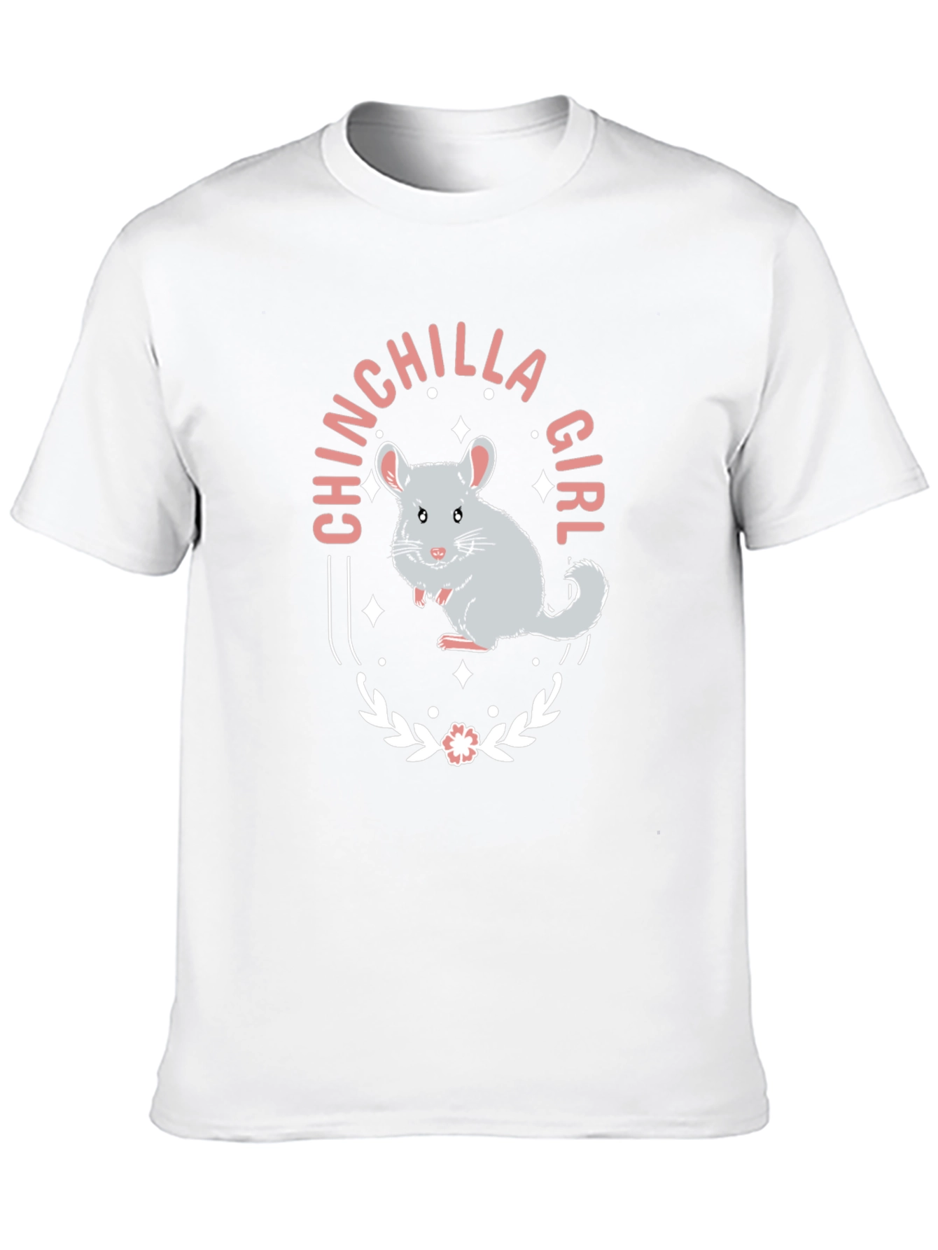 Chinchilla Girl Graphic Tee - Cute Animal Lover Shirt