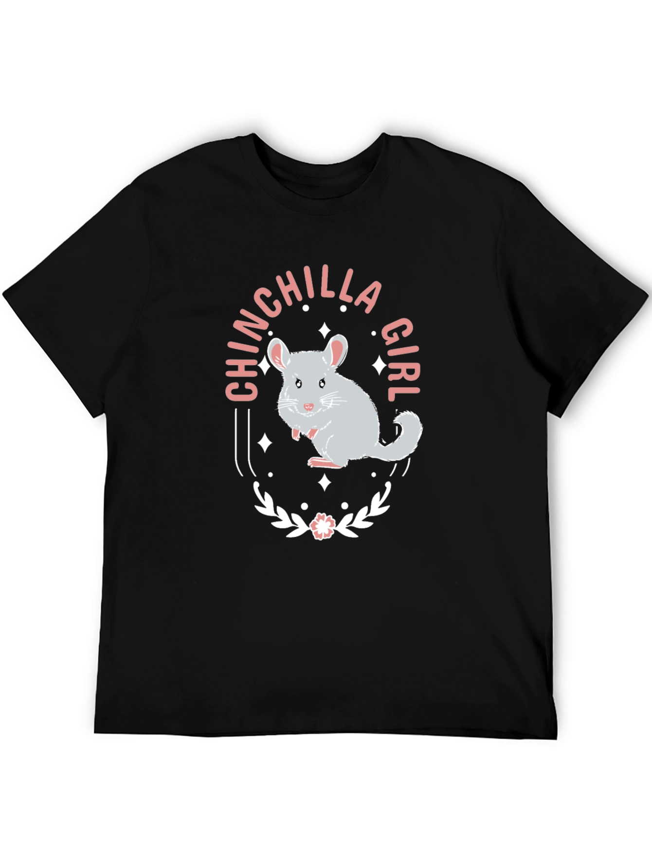 Chinchilla Girl Graphic Tee - Cute Animal Lover Shirt