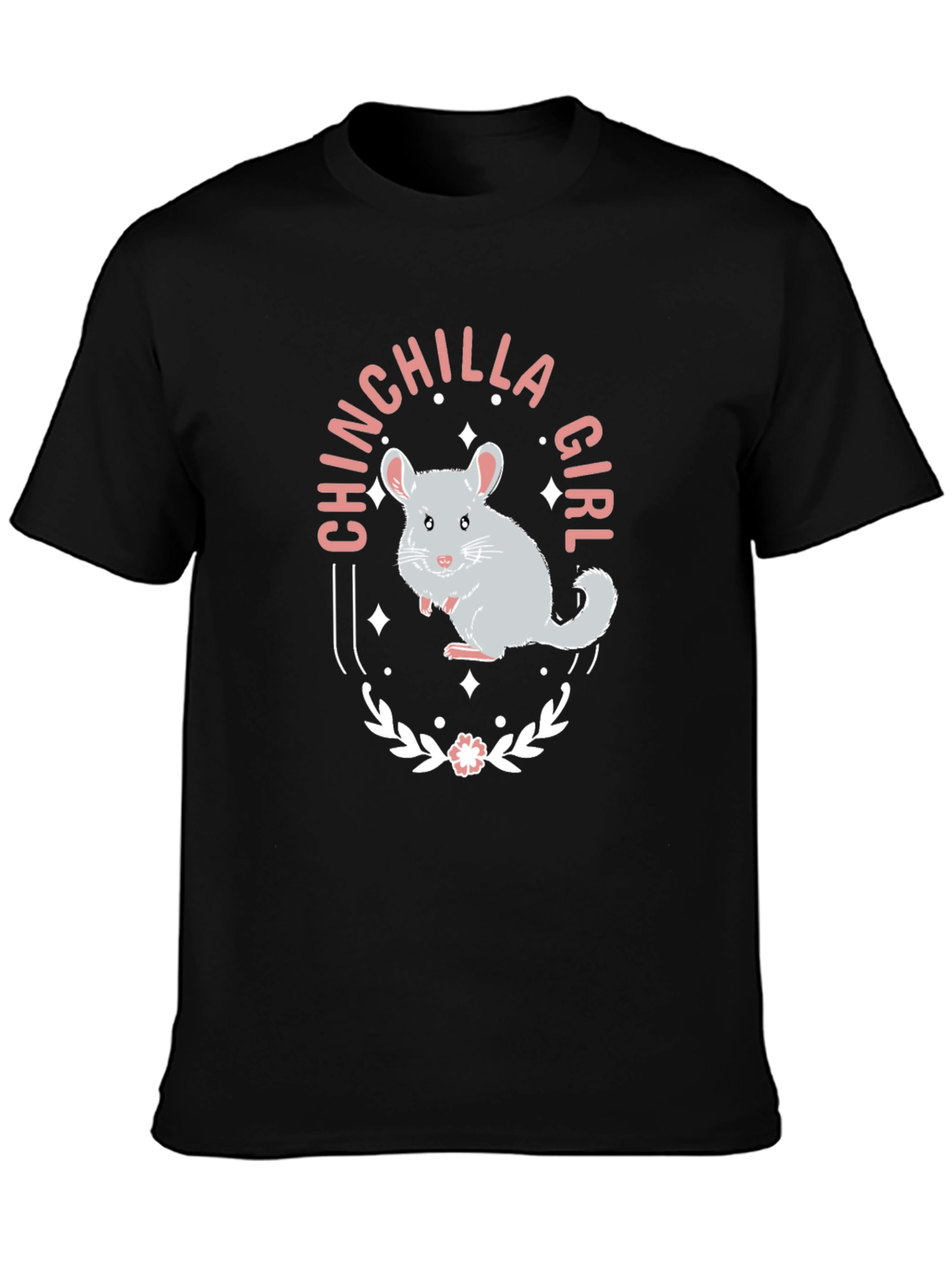 Chinchilla Girl Graphic Tee - Cute Animal Lover Shirt