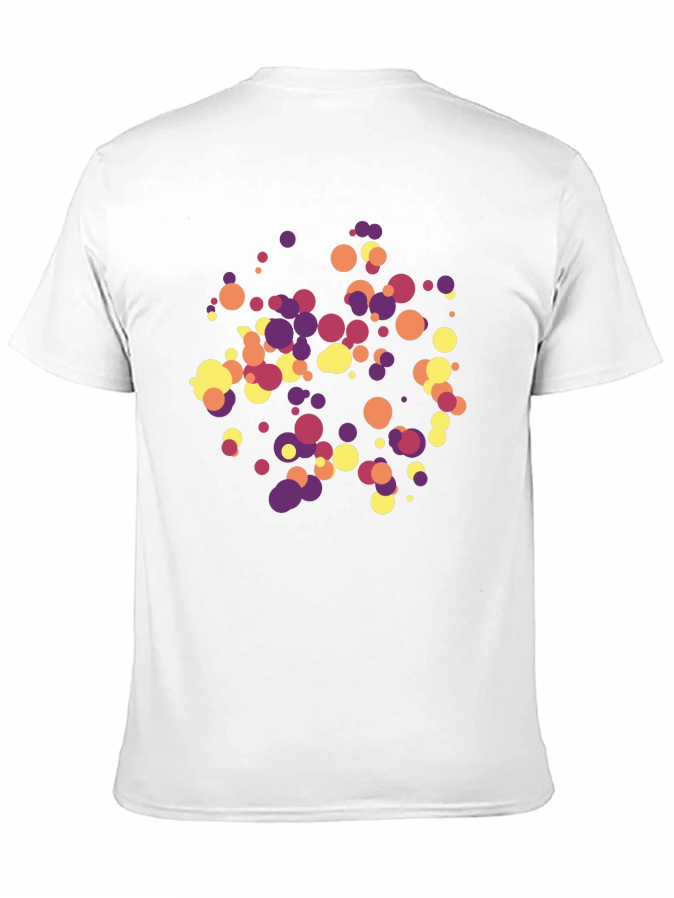 Colorful Dots Black T-Shirt