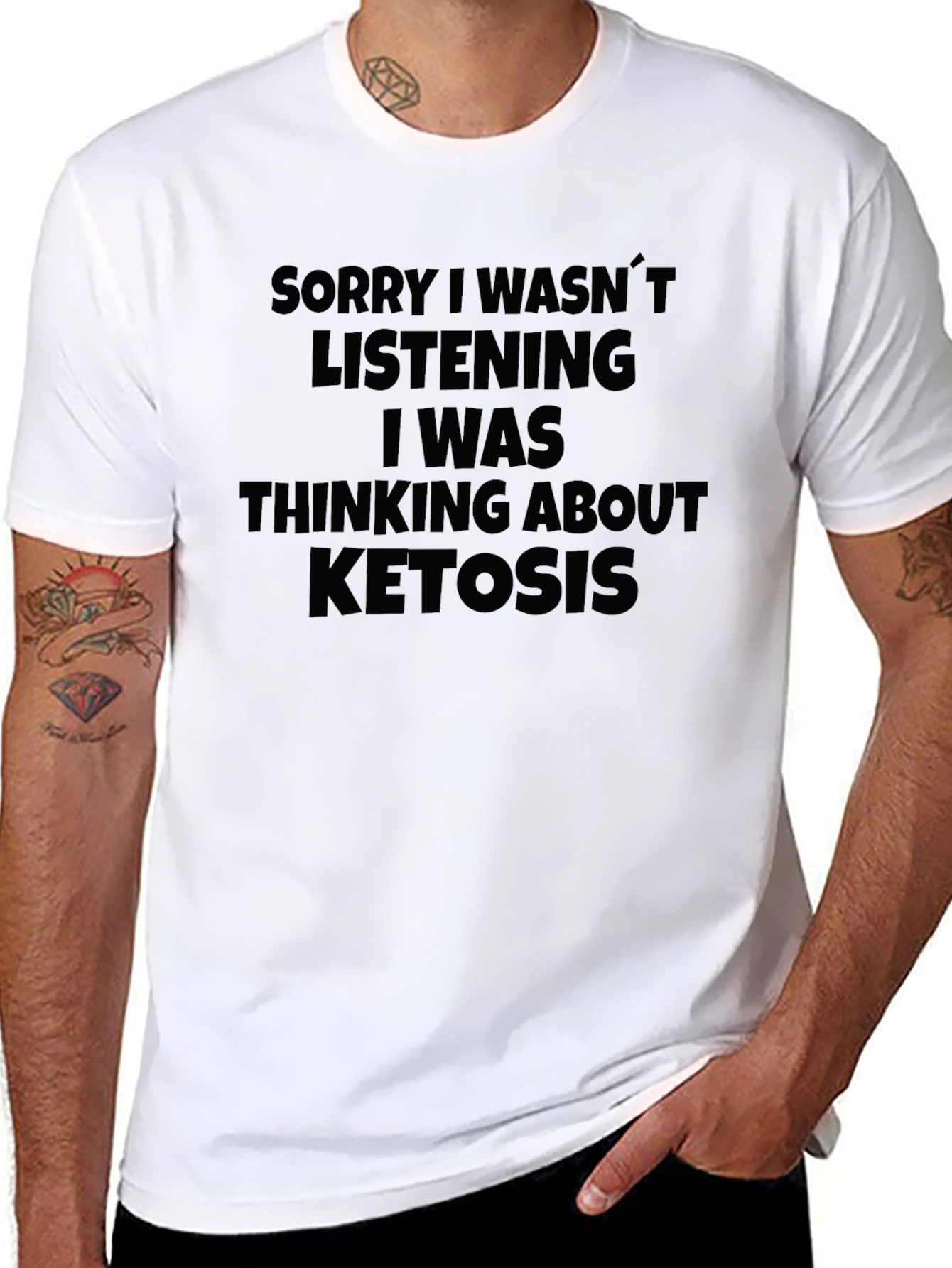 Ketosis Thought Funny Graphic T-Shirt