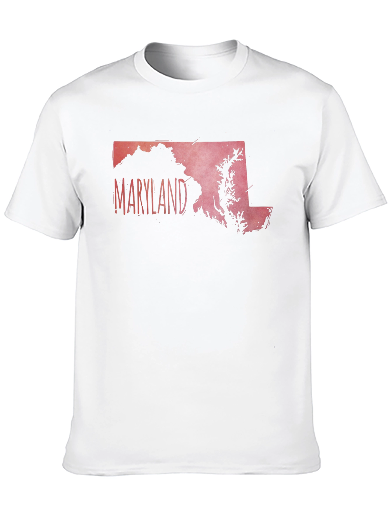 Maryland State Outline Graphic Tee - Black
