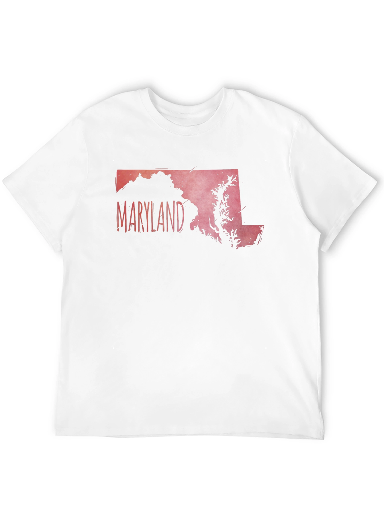 Maryland State Outline Graphic Tee - Black