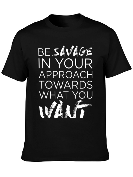 Be Savage Graphic T-Shirt - Black