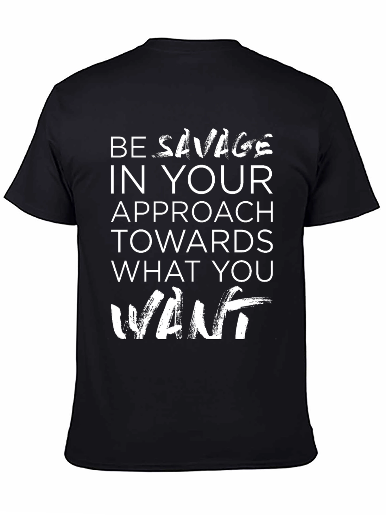 Be Savage Graphic T-Shirt - Black