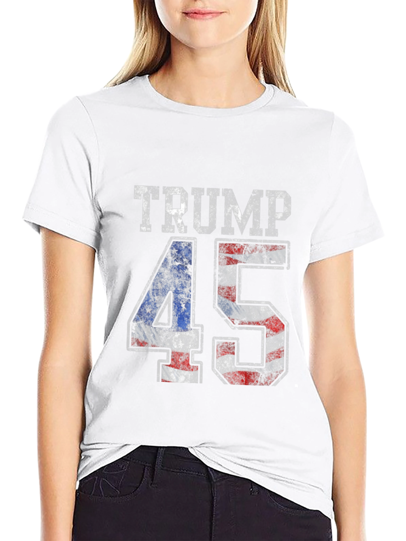 Trump 45 Patriotic Graphic T-Shirt