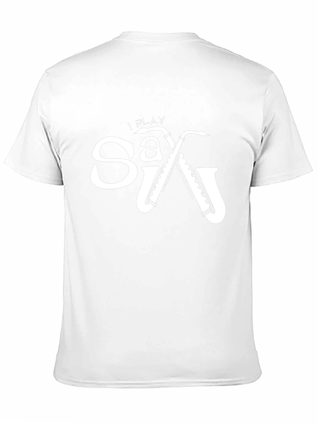 I Play Saxophone Black Graphic Tee