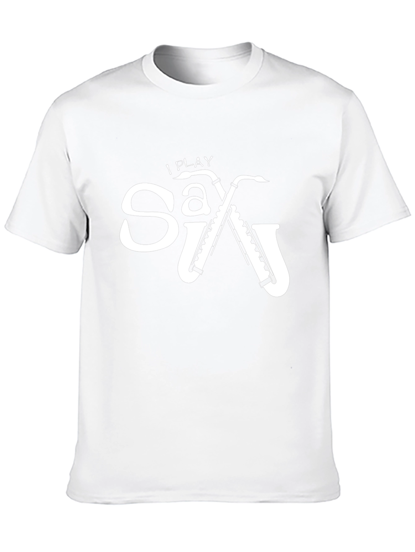 I Play Saxophone Black Graphic Tee