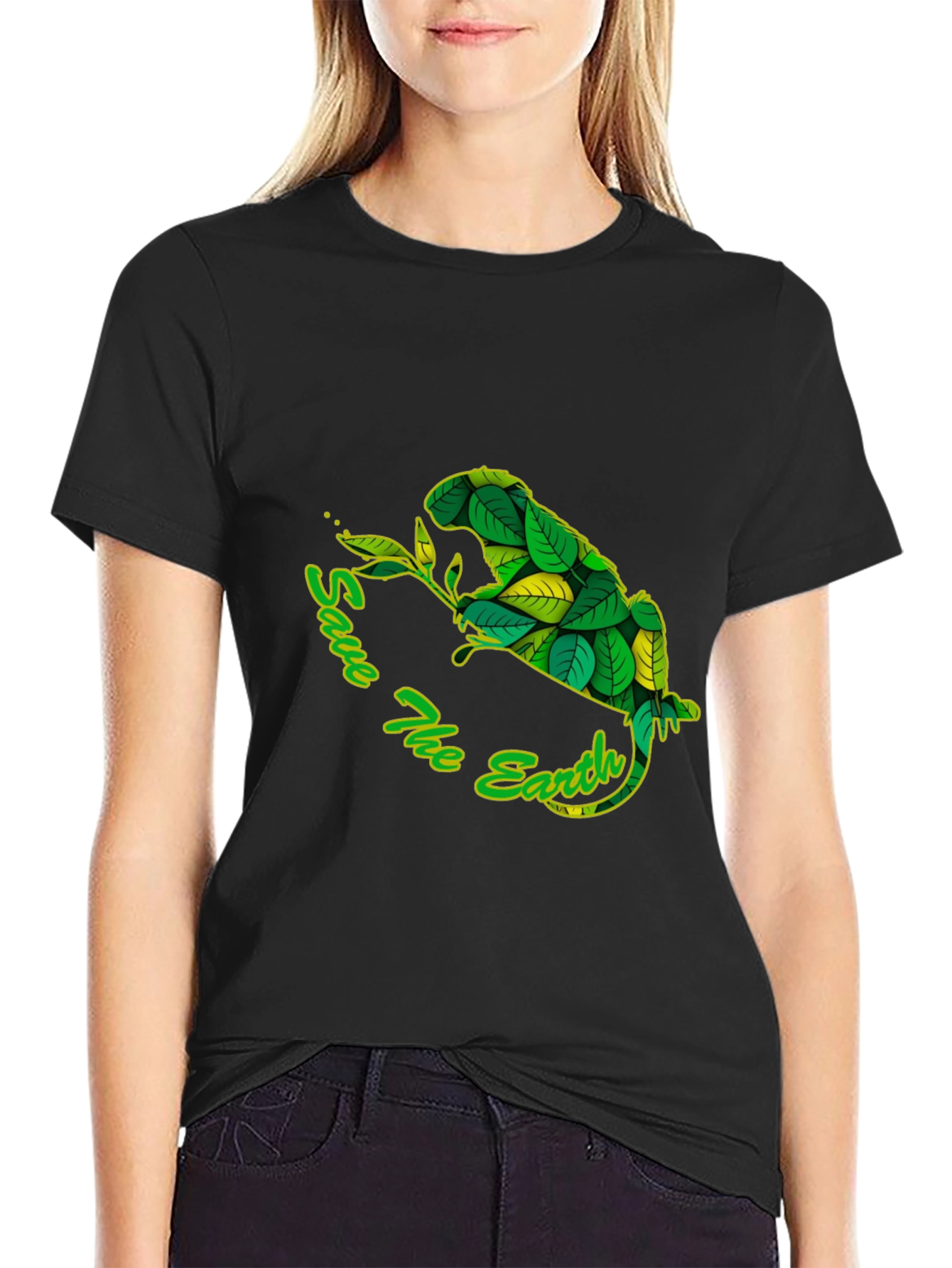 Save the Earth Beaver Graphic Tee - Eco-Friendly Fashion