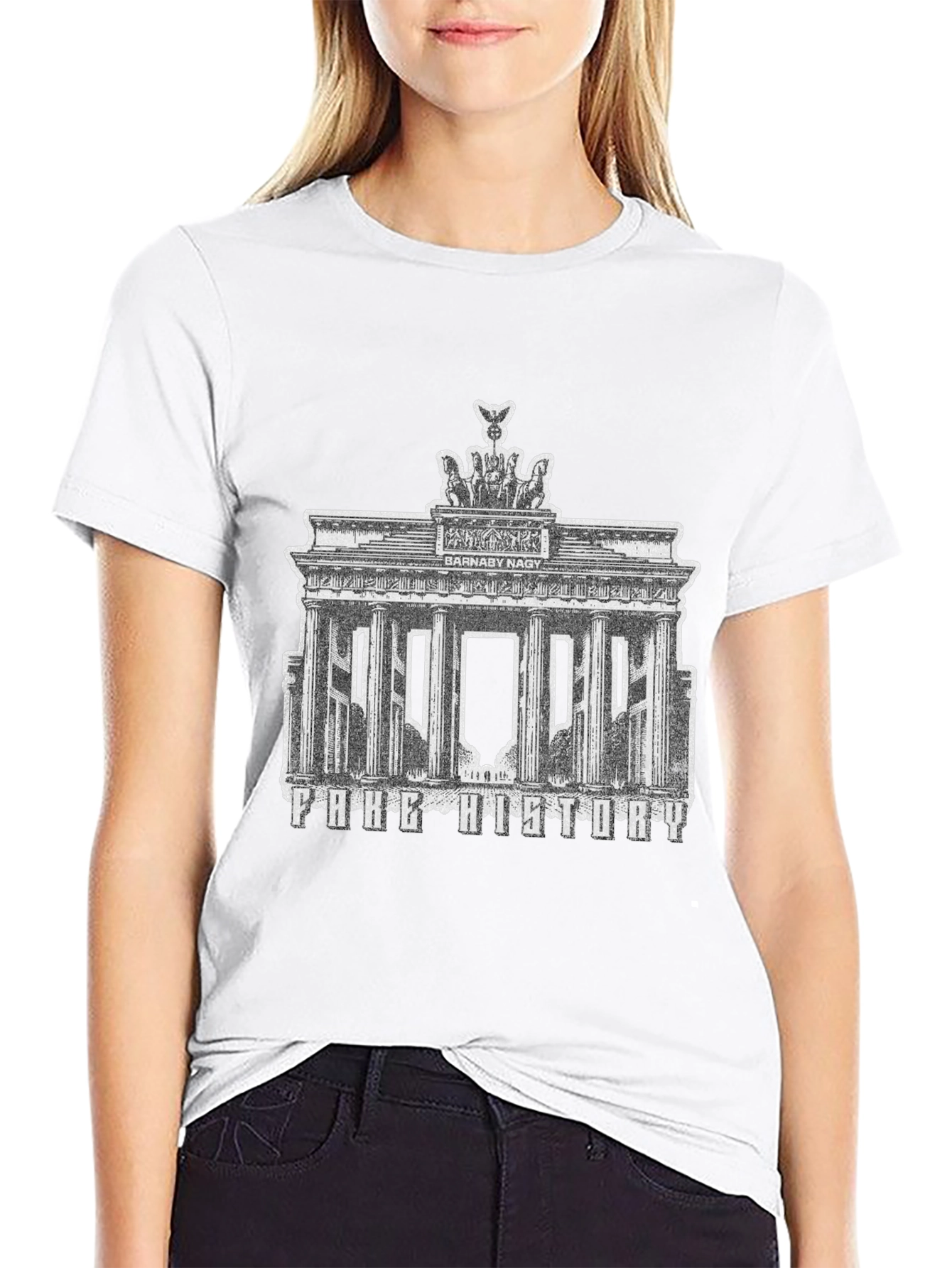 Barnaby Nagy Berlin Brandenburg Gate Graphic T-Shirt