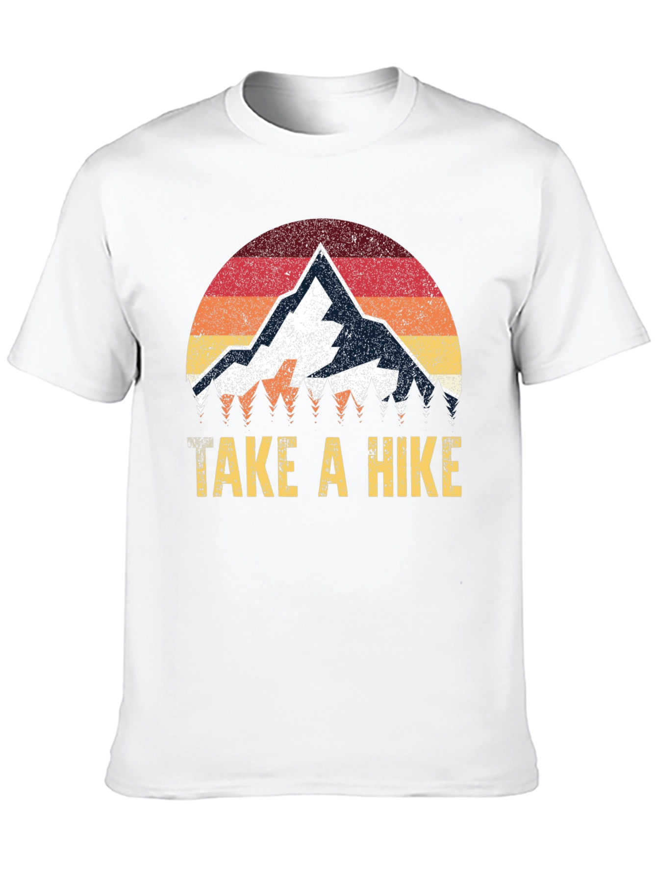 Take a Hike Graphic Tee - Retro Mountain Design