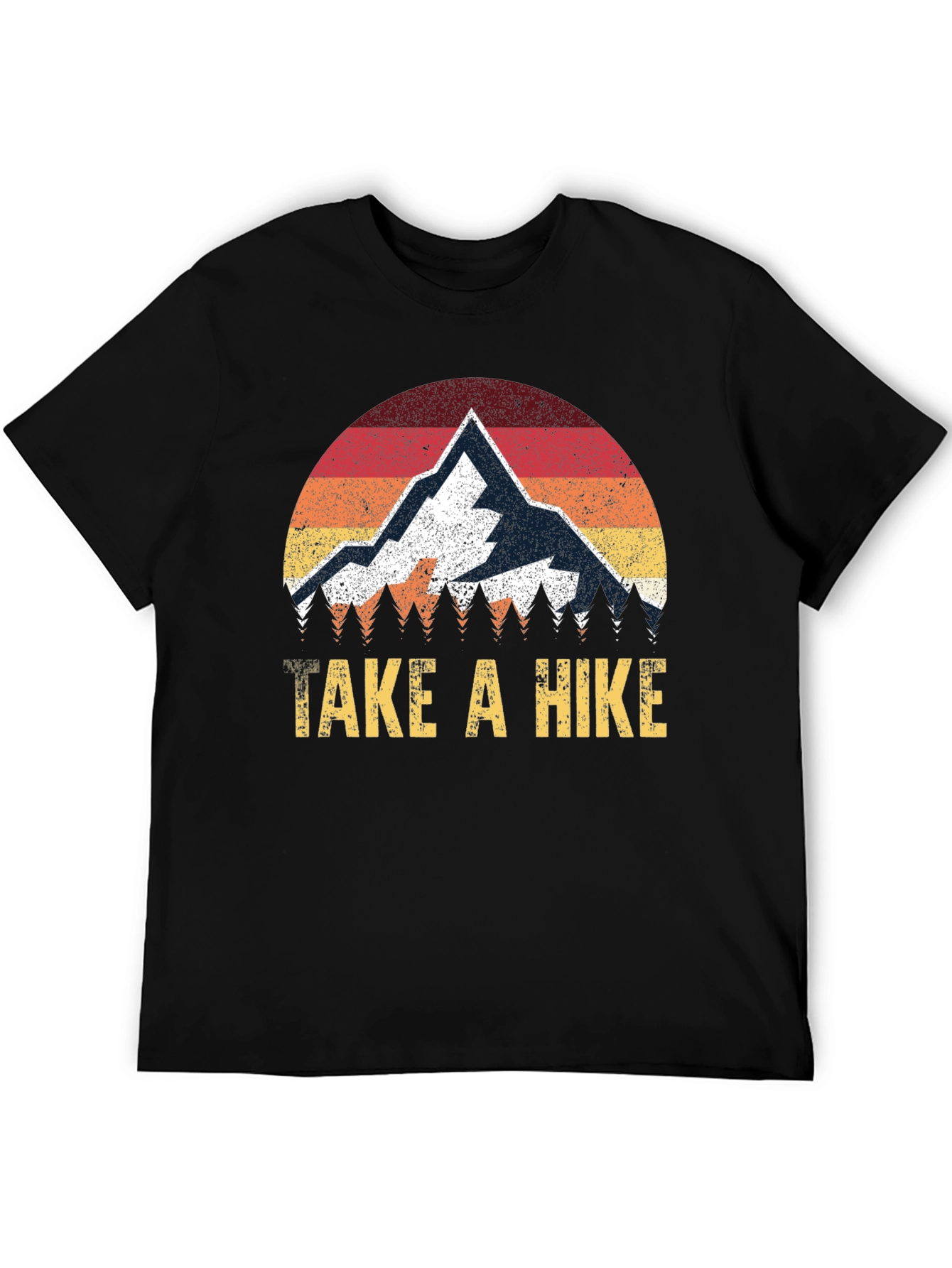Take a Hike Graphic Tee - Retro Mountain Design