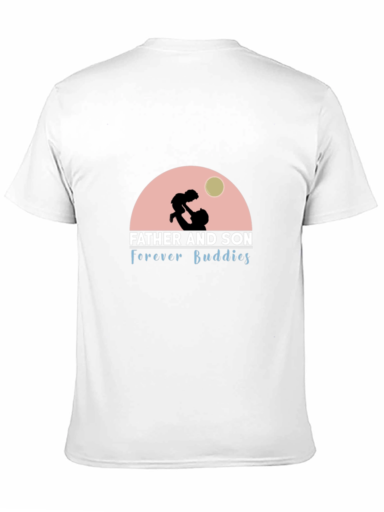 Father and Son Forever Buddies Black T-Shirt
