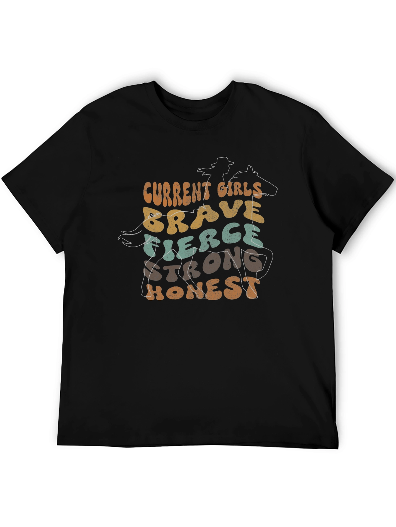 Cowgirl Spirit T-Shirt - Brave Fierce Honest