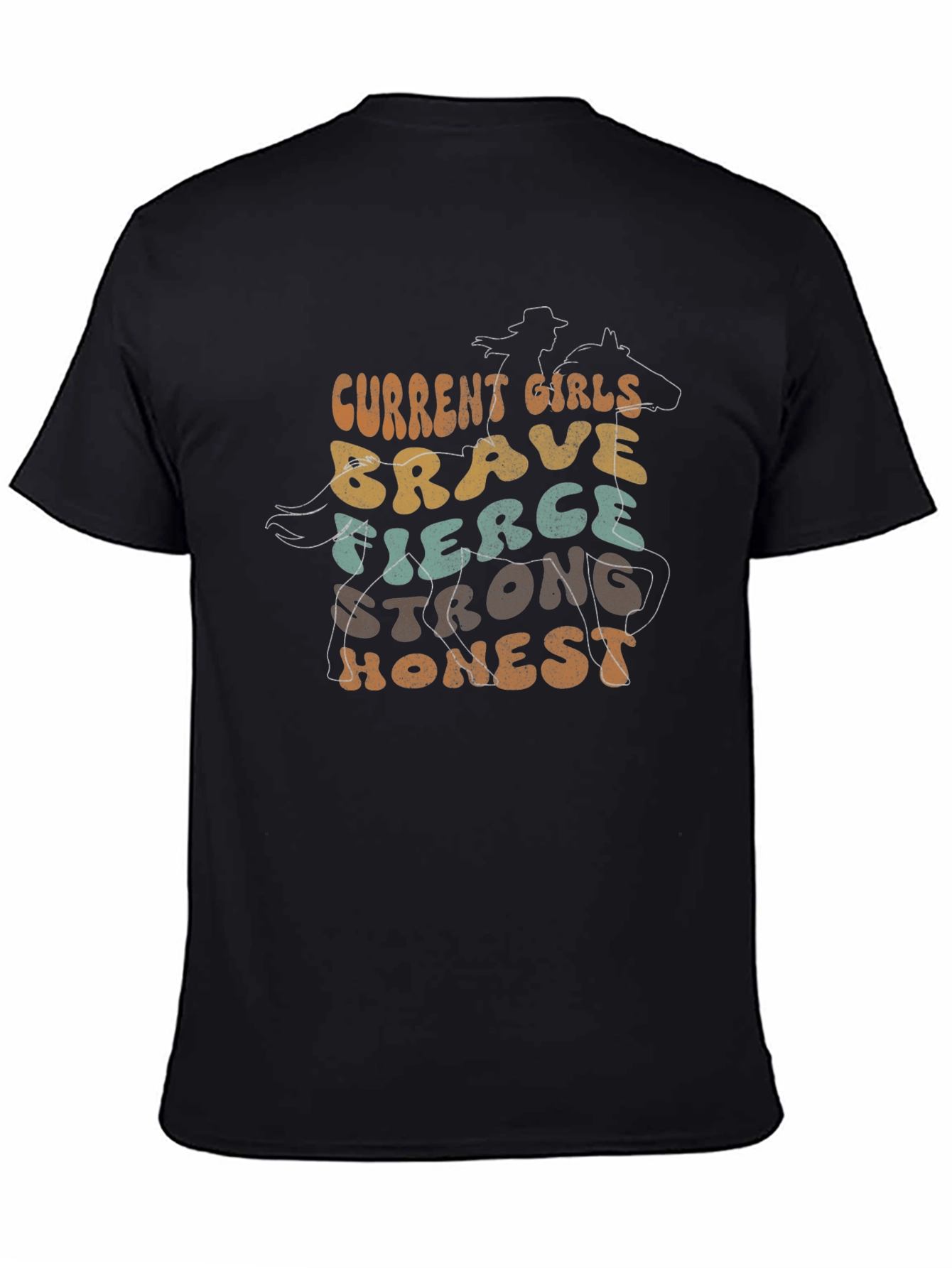 Cowgirl Spirit T-Shirt - Brave Fierce Honest