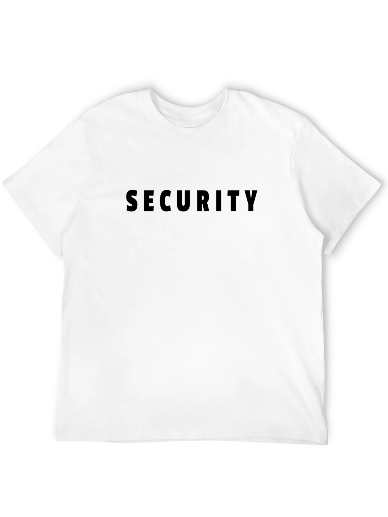 Security Graphic Crew Neck T-Shirt - Black