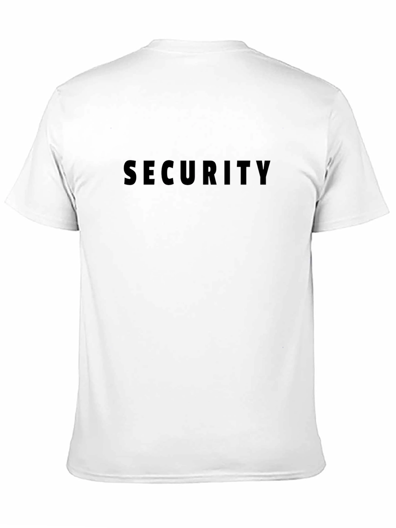 Security Graphic Crew Neck T-Shirt - Black