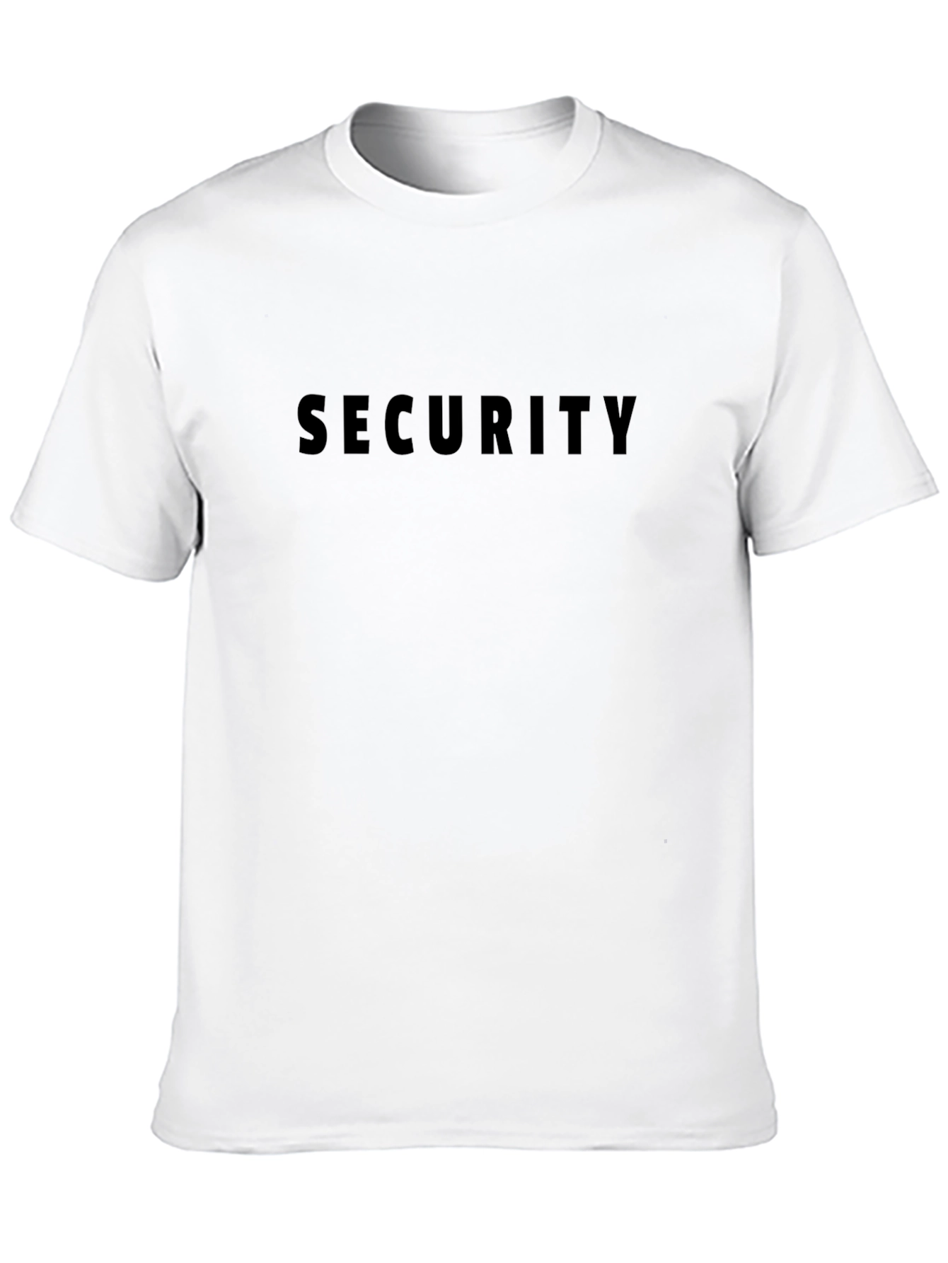 Security Graphic Crew Neck T-Shirt - Black