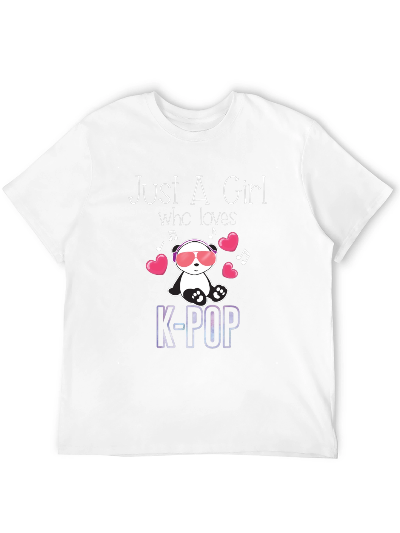 Just A Girl Who Loves K-Pop Panda T-Shirt
