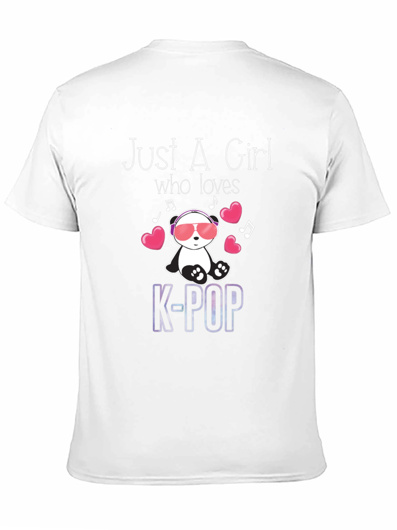 Just A Girl Who Loves K-Pop Panda T-Shirt