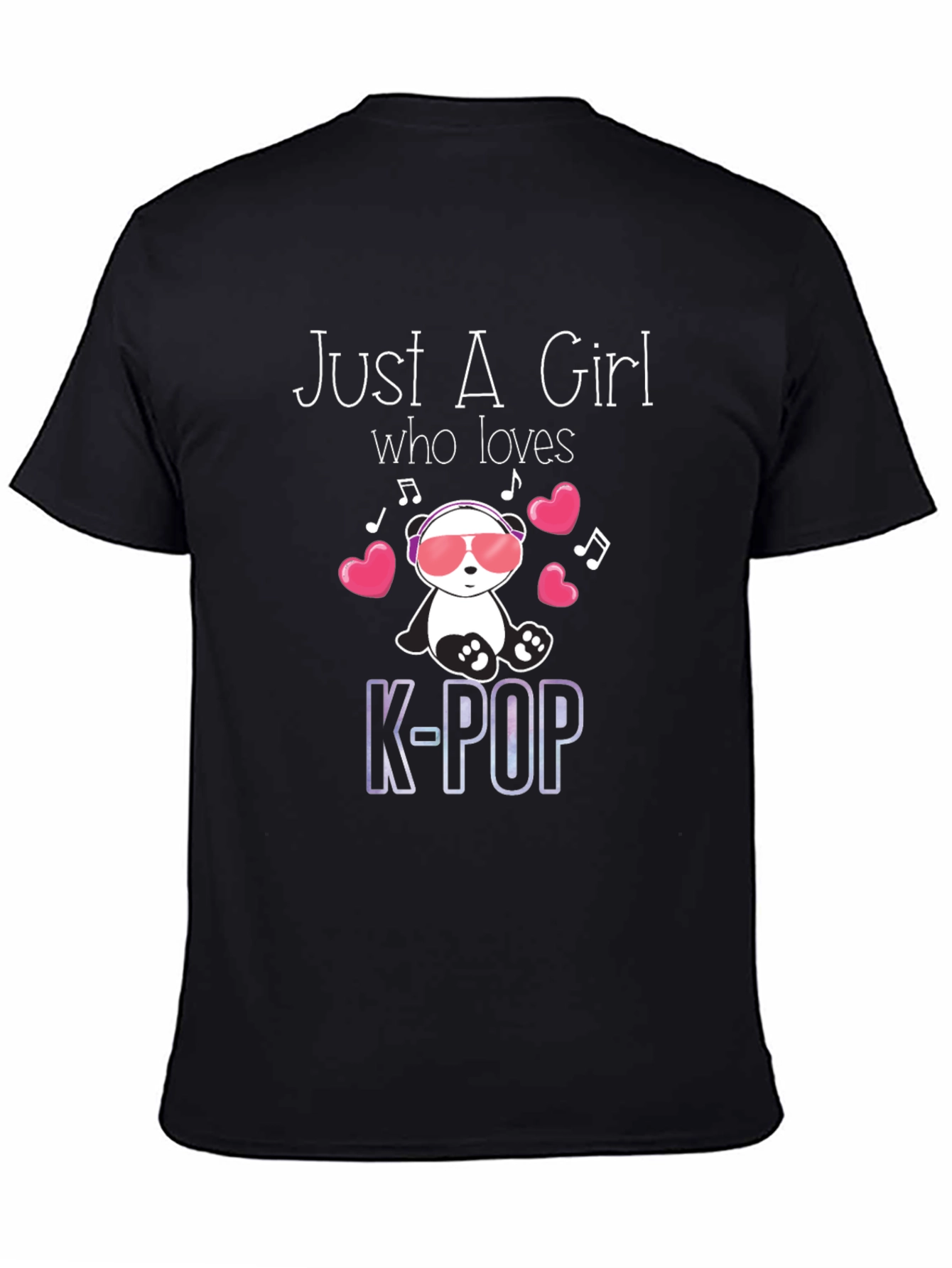 Just A Girl Who Loves K-Pop Panda T-Shirt