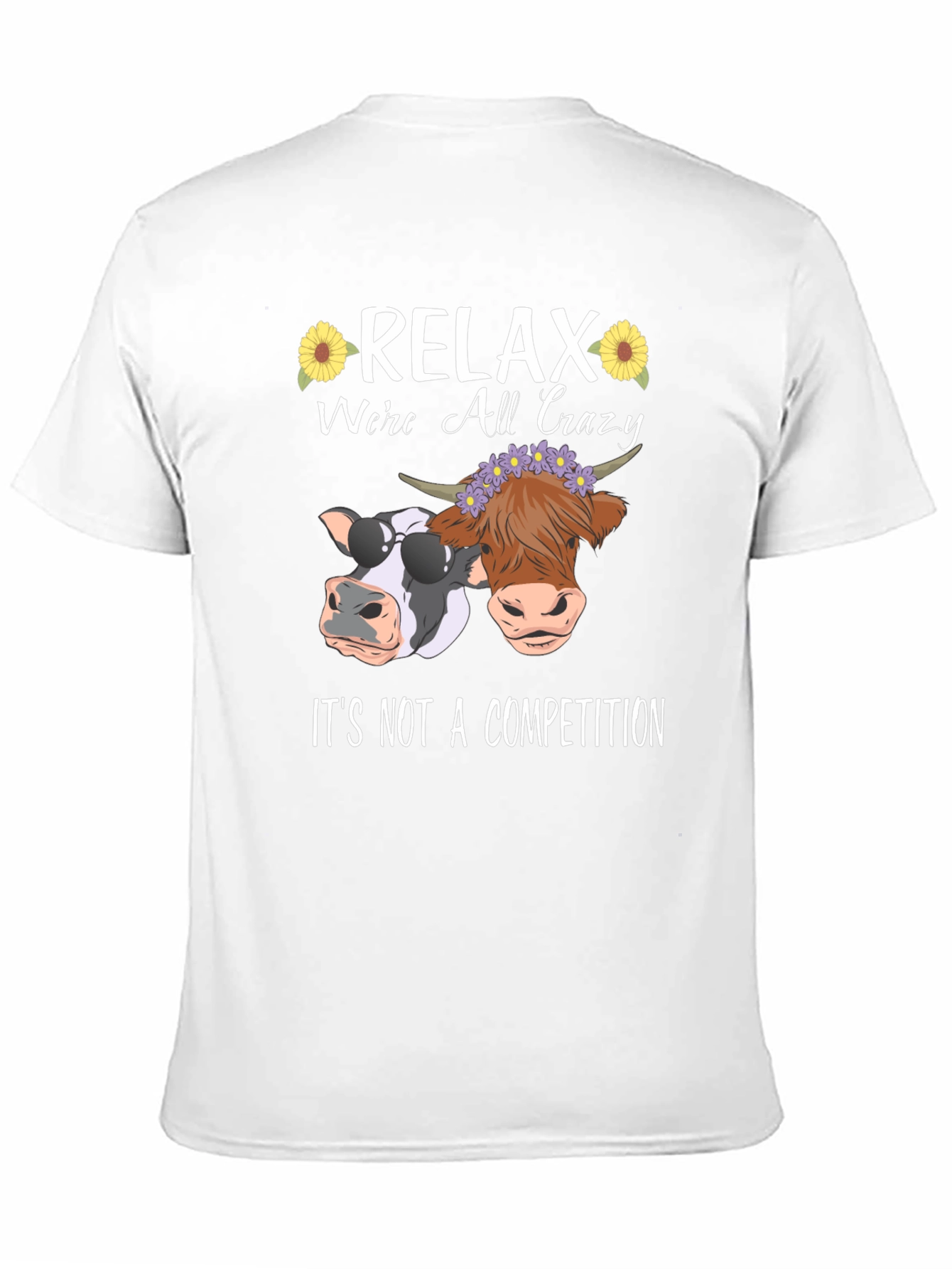 Relax Were All Crazy Black T-Shirt