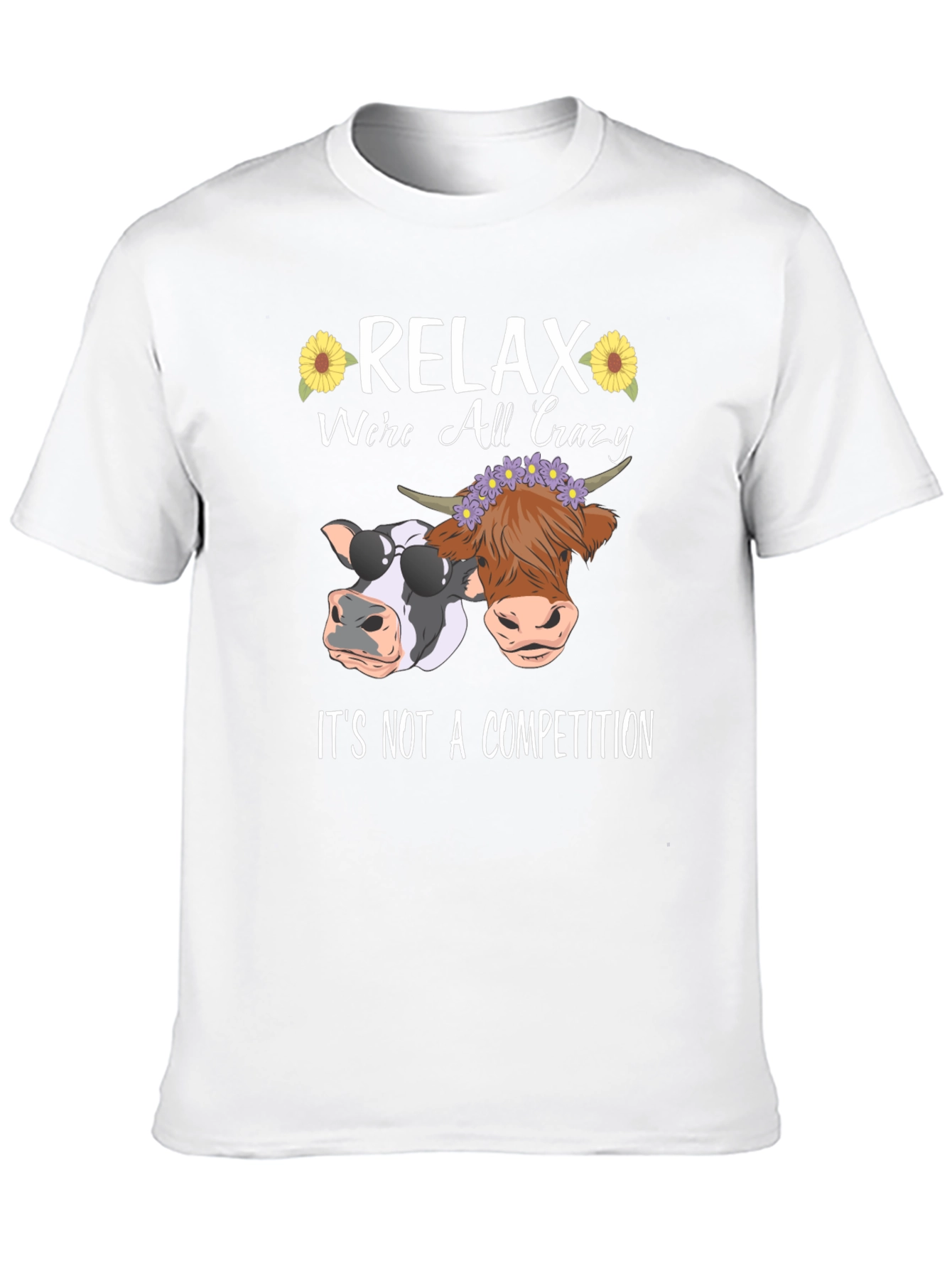 Relax Were All Crazy Black T-Shirt