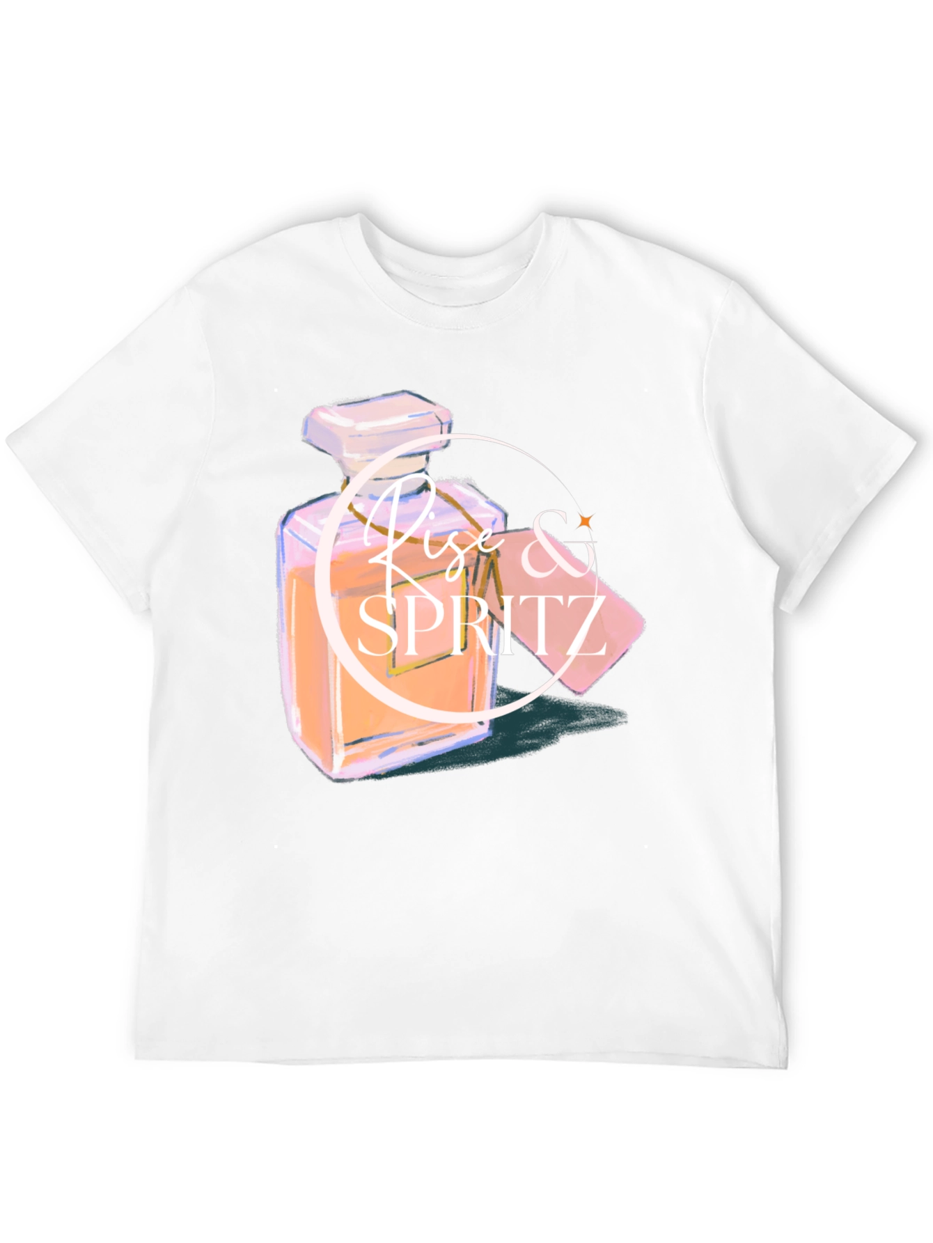Rise & Spritz Black Graphic Tee