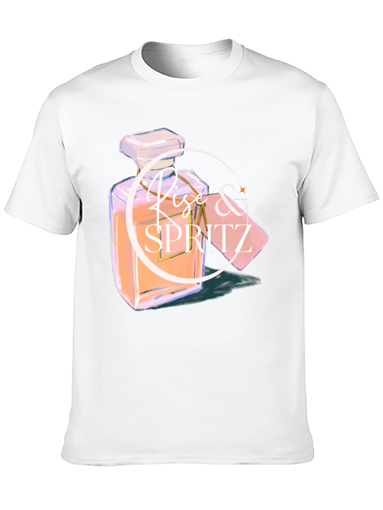 Rise & Spritz Black Graphic Tee