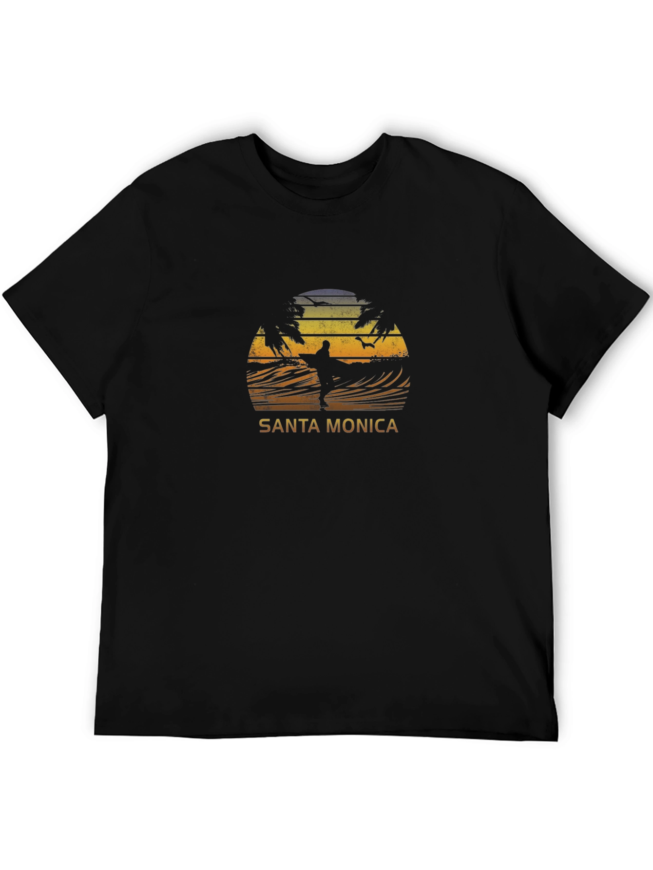 Santa Monica Surfer Graphic Tee