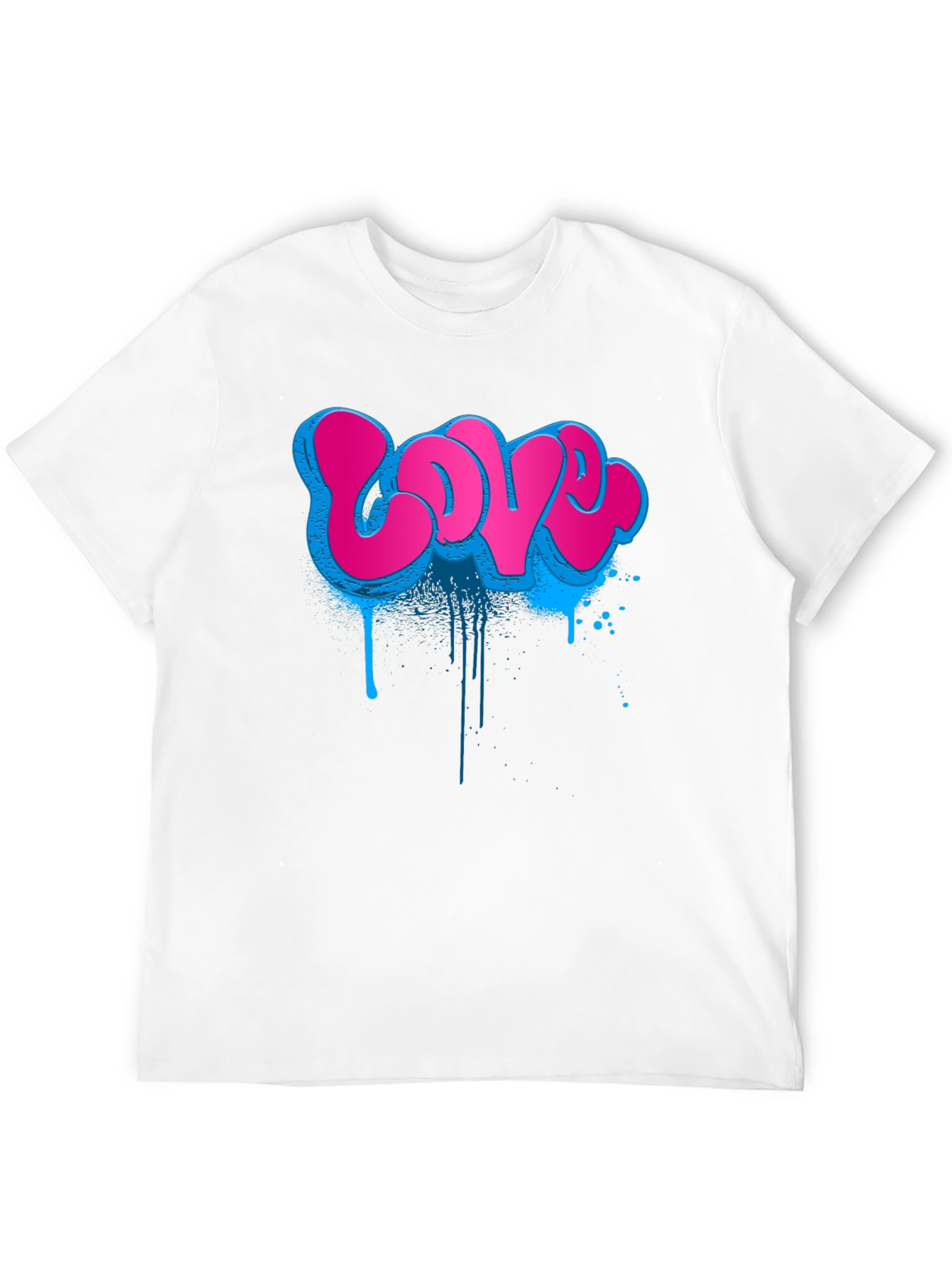 Graffiti Love T-Shirt - Urban Style Black Tee