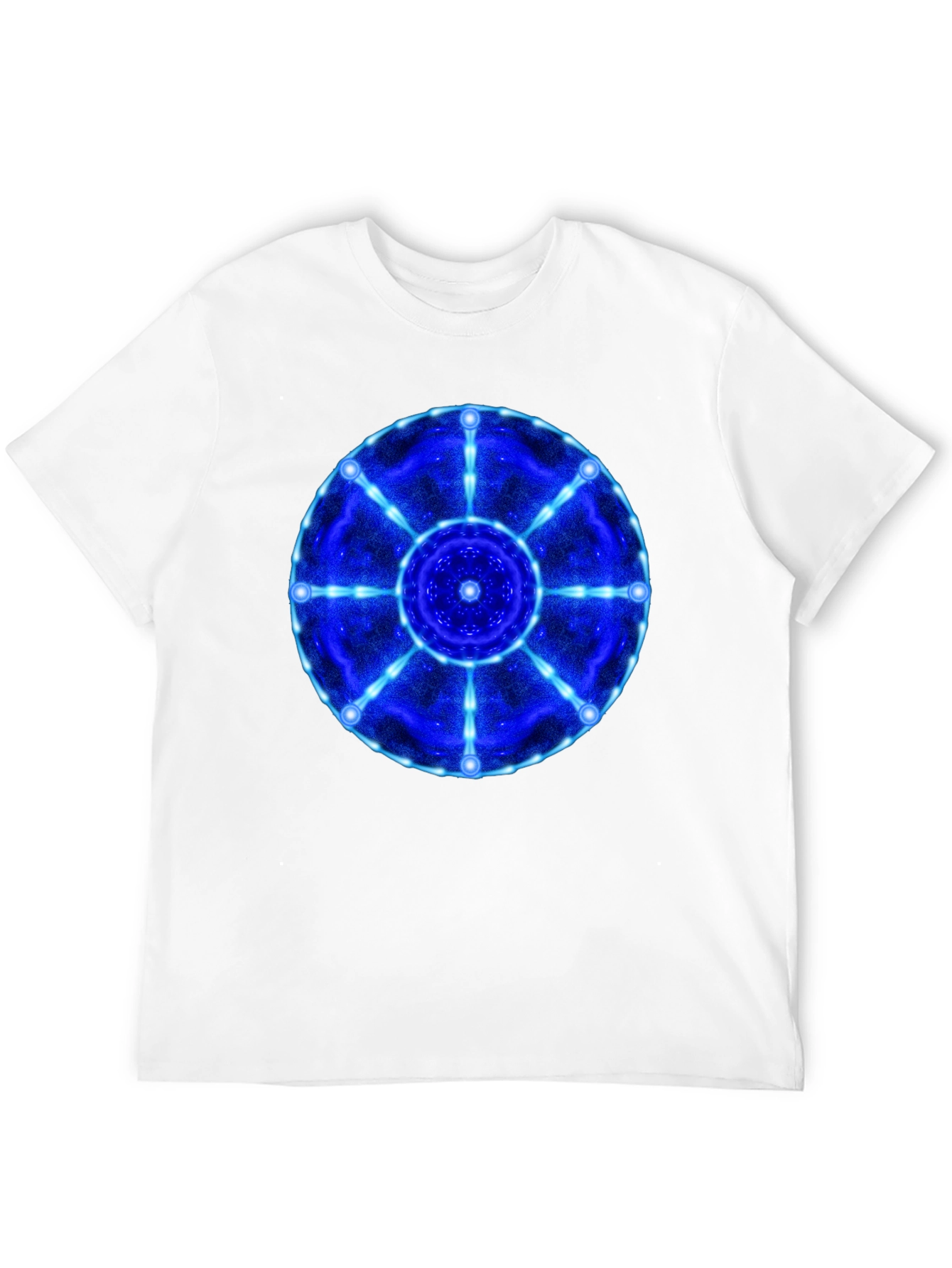 Cosmic Mandala Graphic T-Shirt - Black