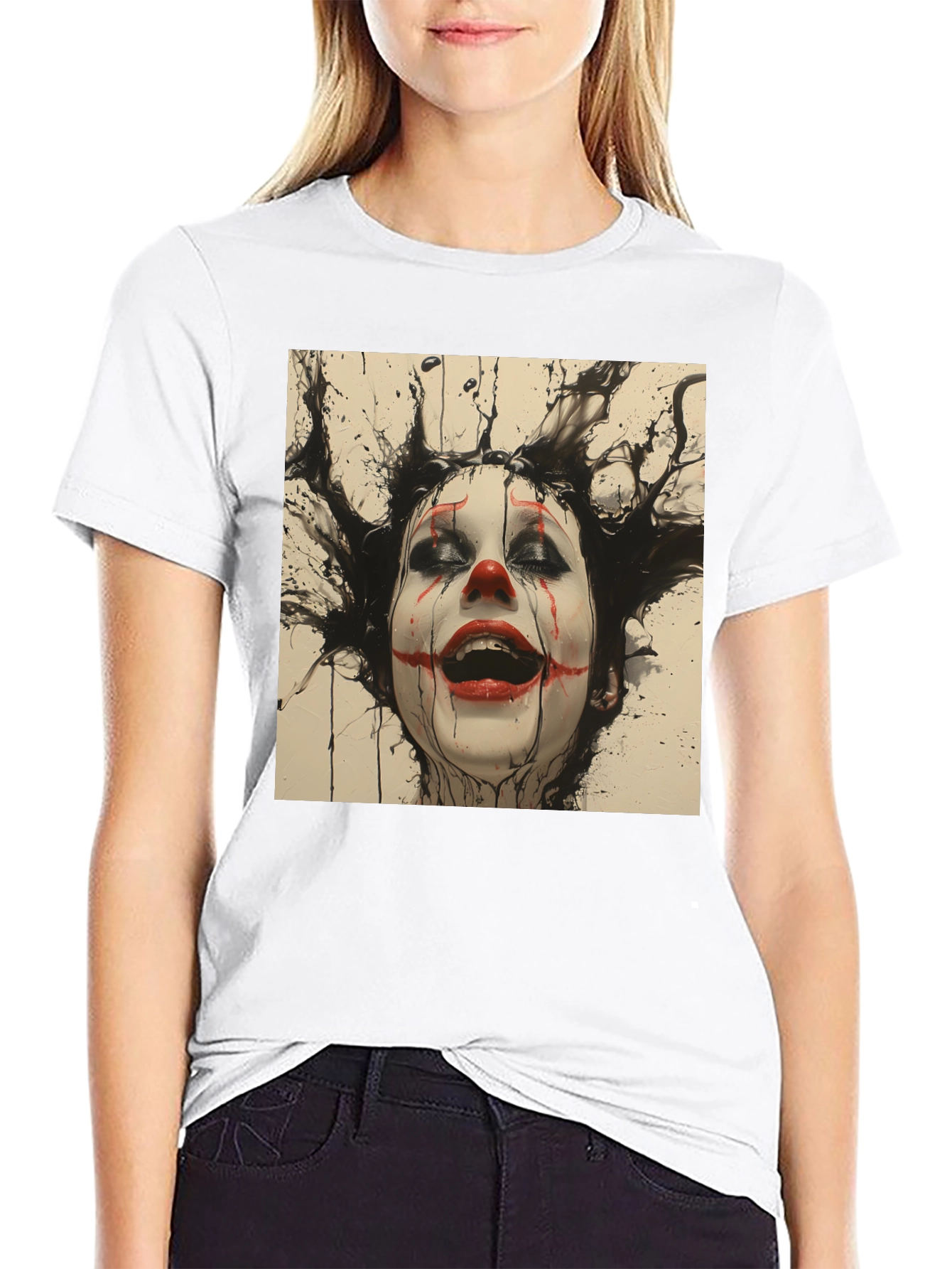 Clown Graphic Black T-Shirt