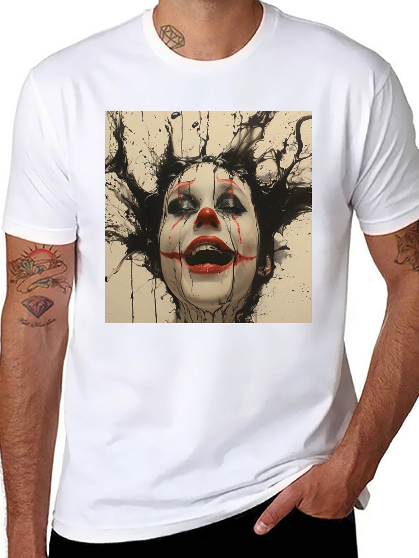 Clown Graphic Black T-Shirt
