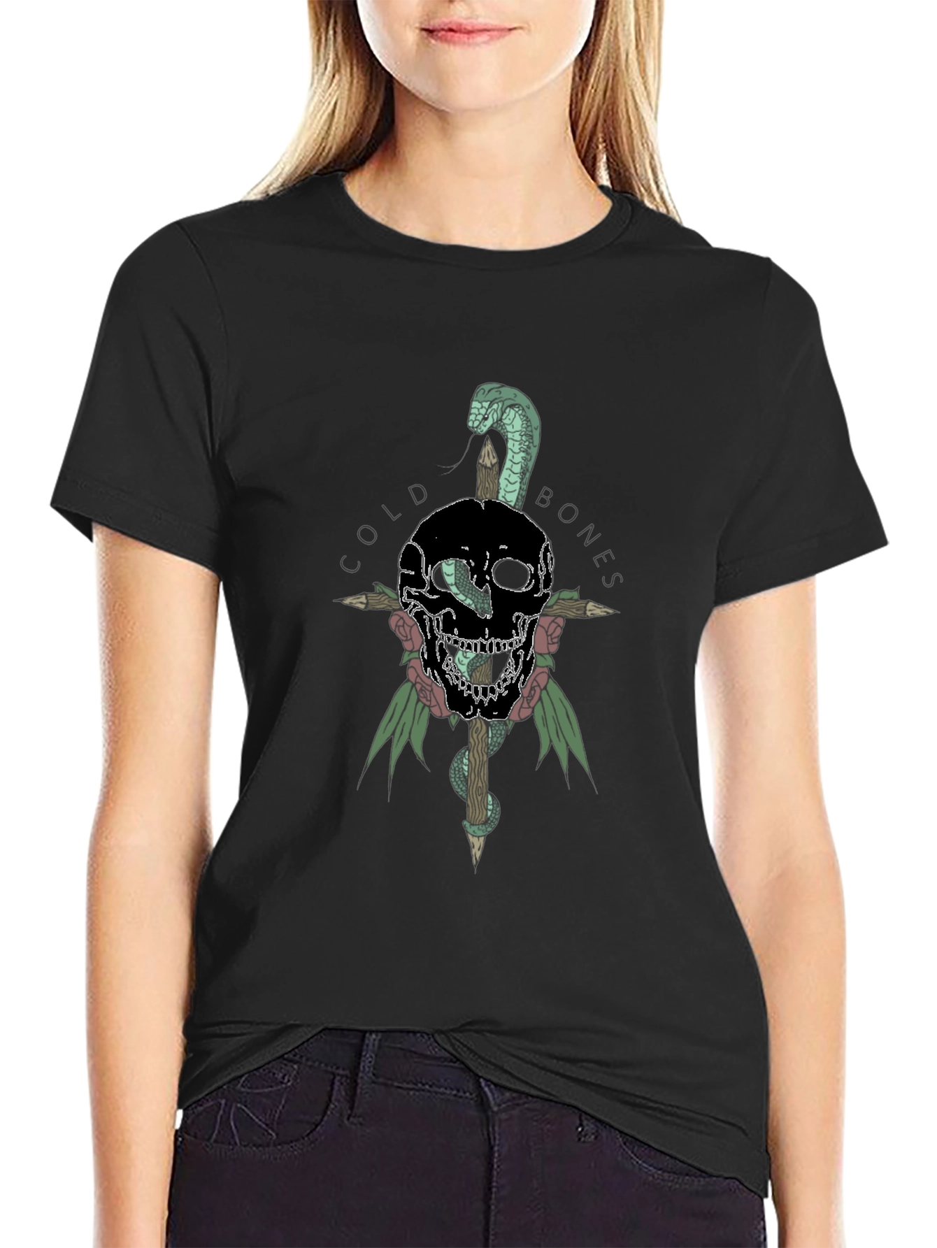 Cold Bones Skull Snake T-Shirt
