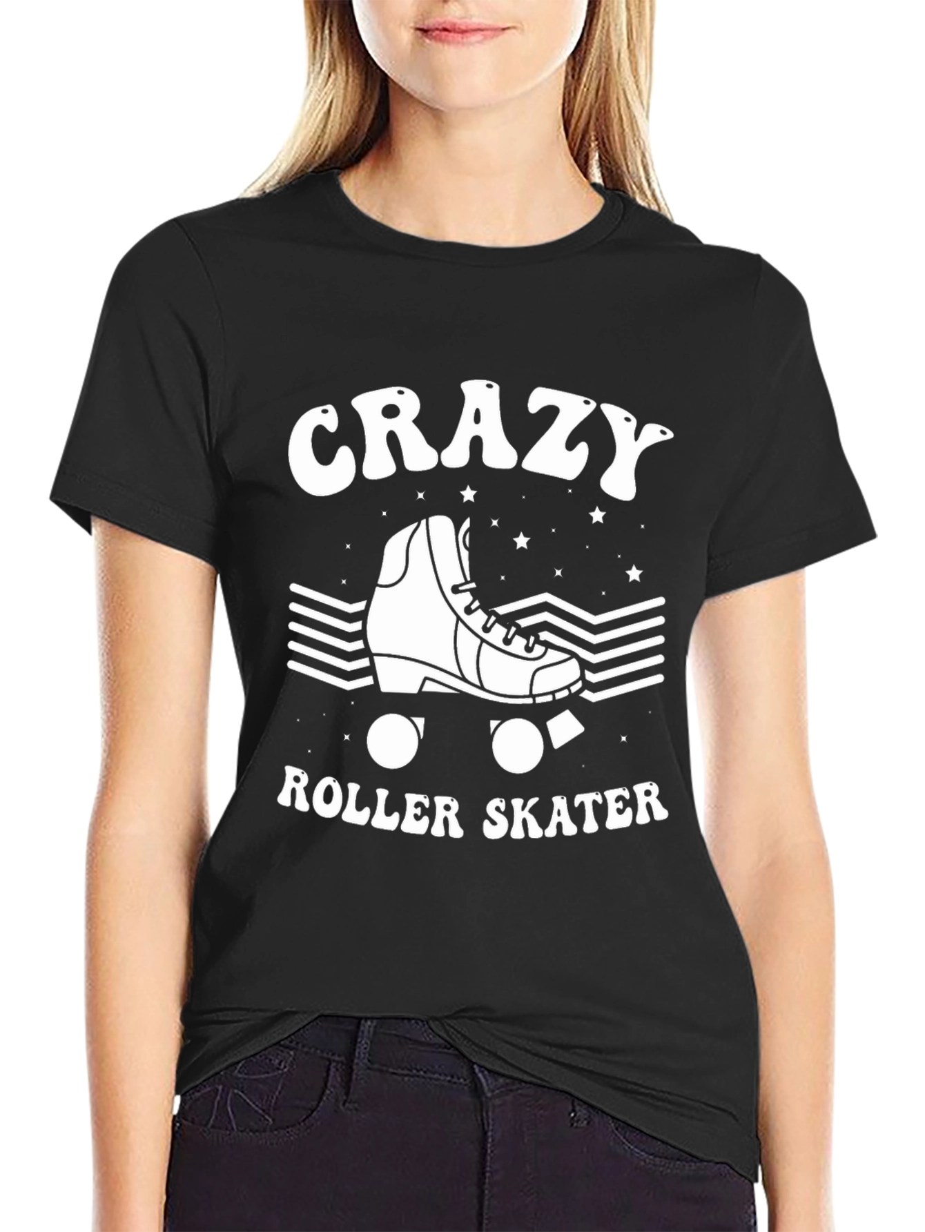 Crazy Roller Skater Graphic Tee