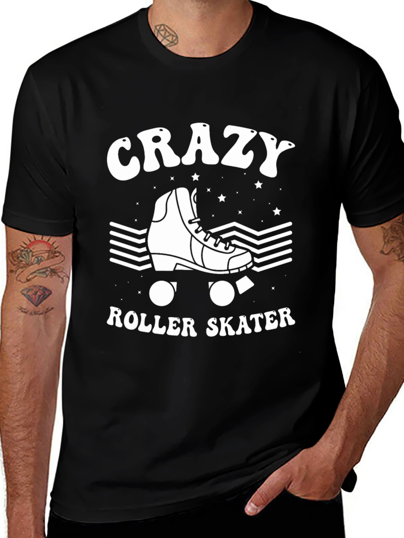 Crazy Roller Skater Graphic Tee