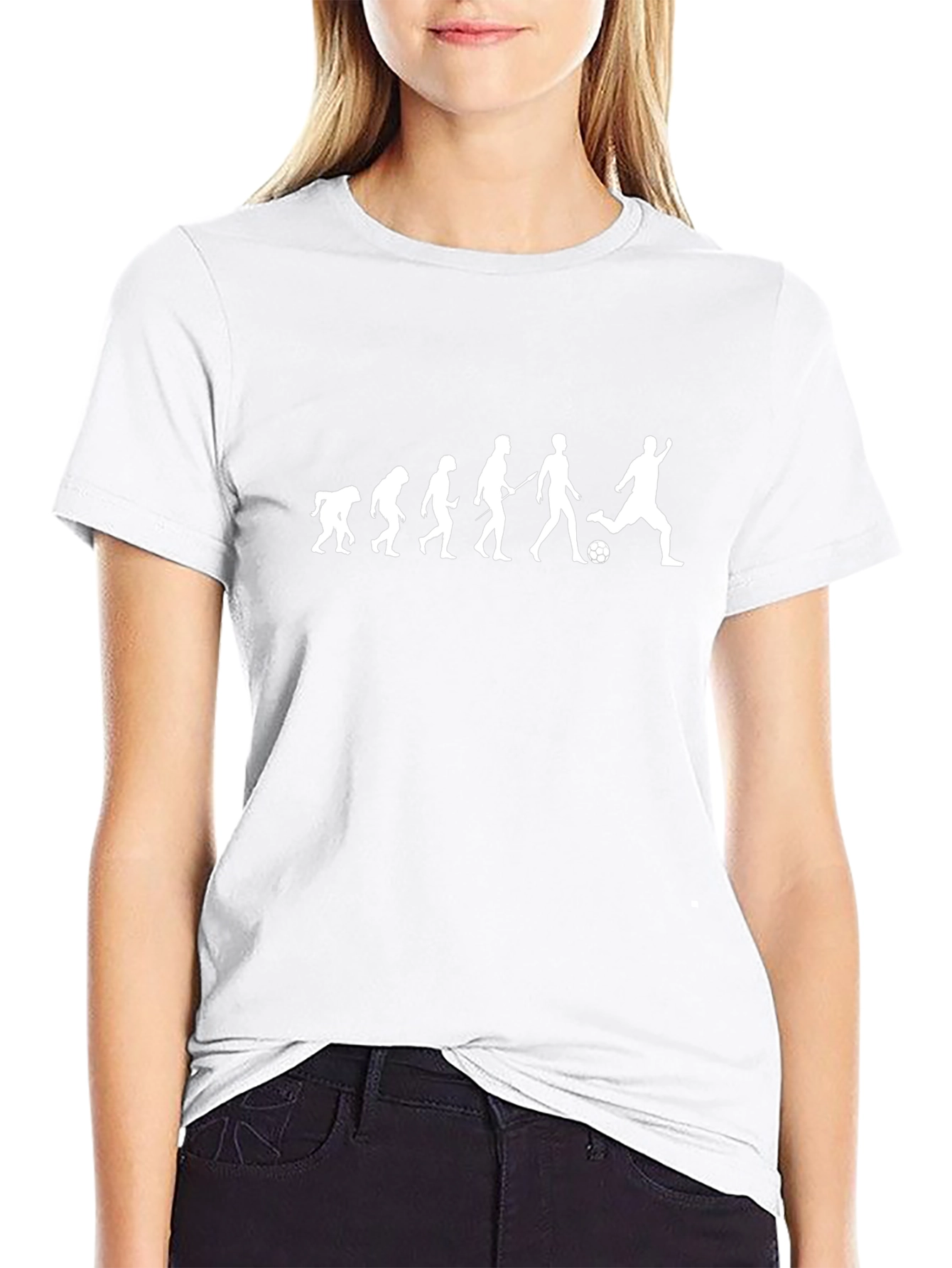 Evolution of Soccer Black T-Shirt