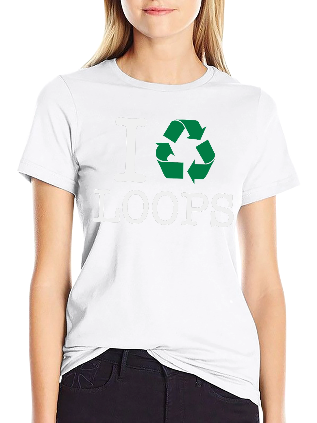 I Recycle Loops T-Shirt - Eco Friendly Fashion